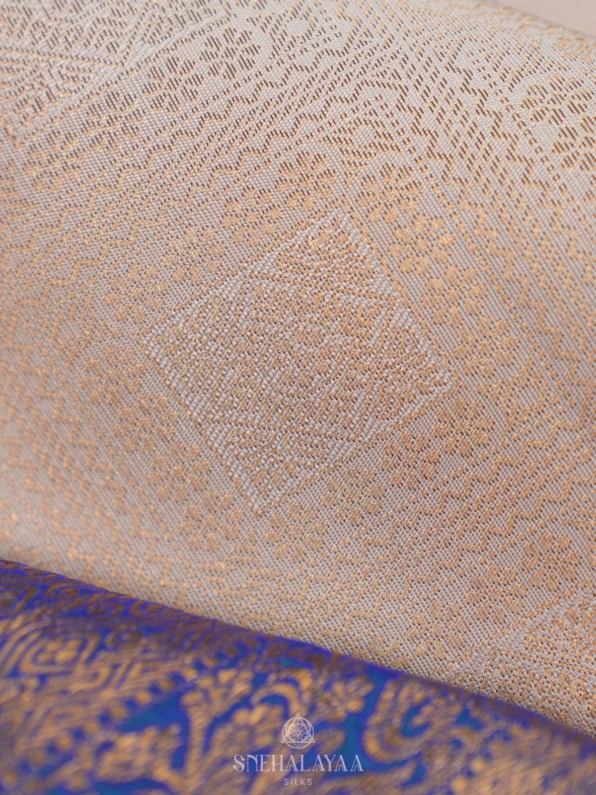 White Kanjivaram Silk Saree