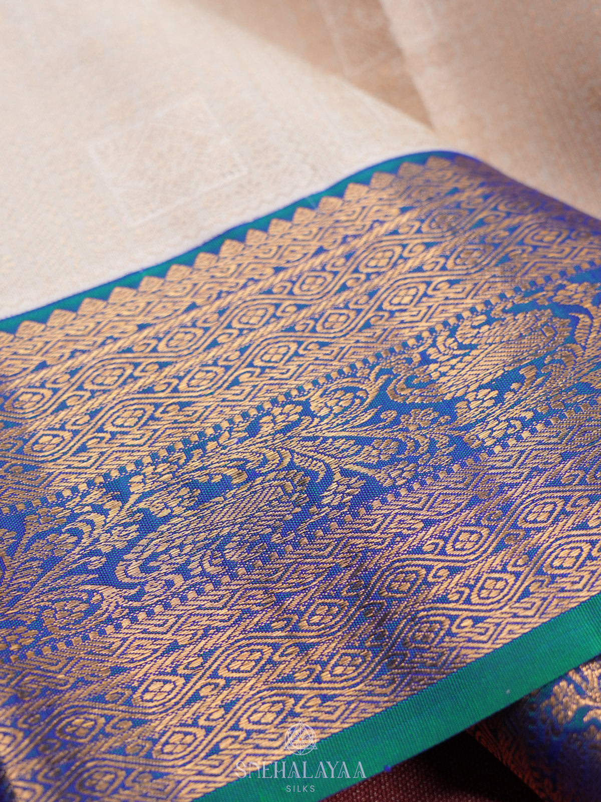 White Kanjivaram Silk Saree