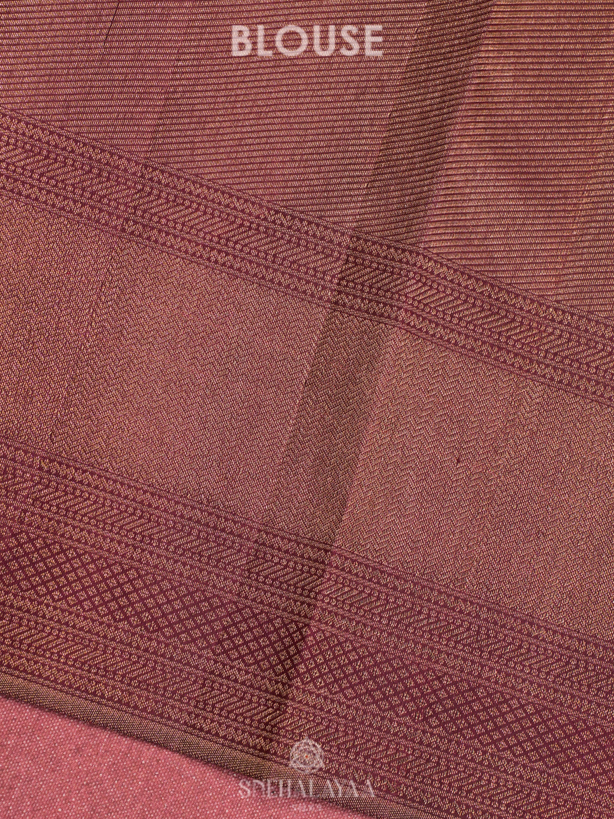 Burgundy Kanjivaram Silk Saree