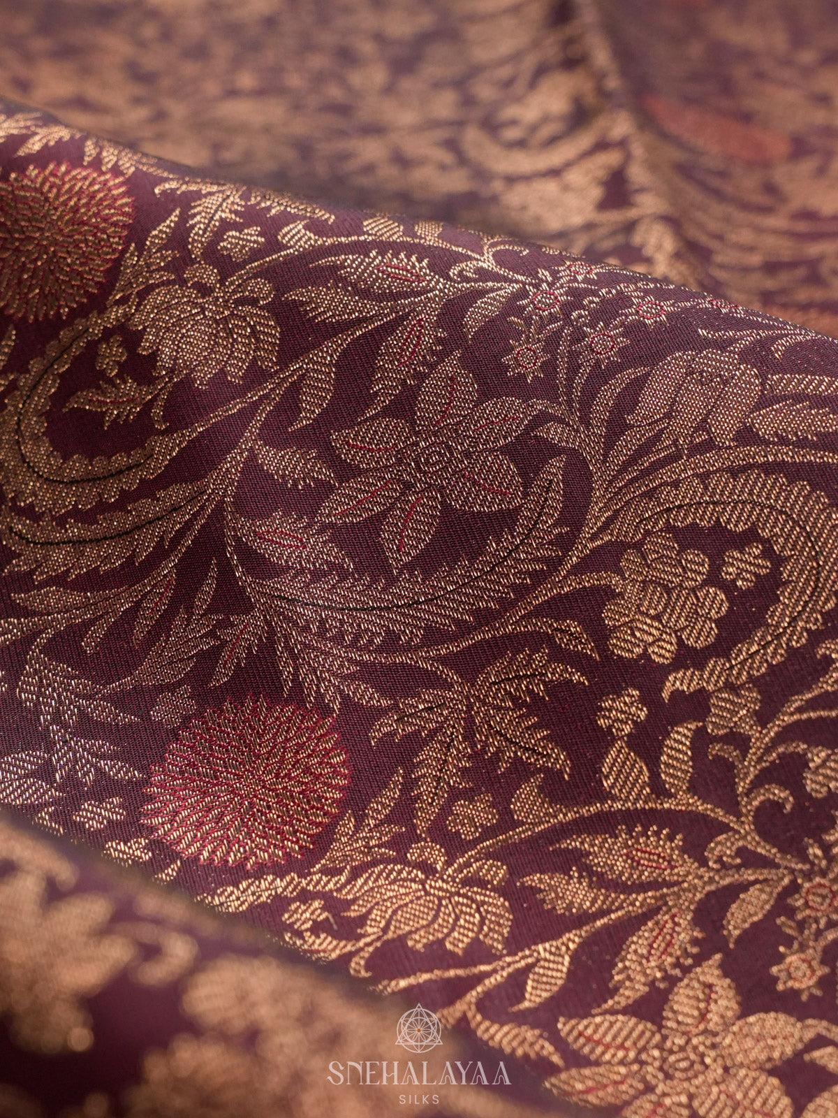 Brown Kanjivaram Silk Saree