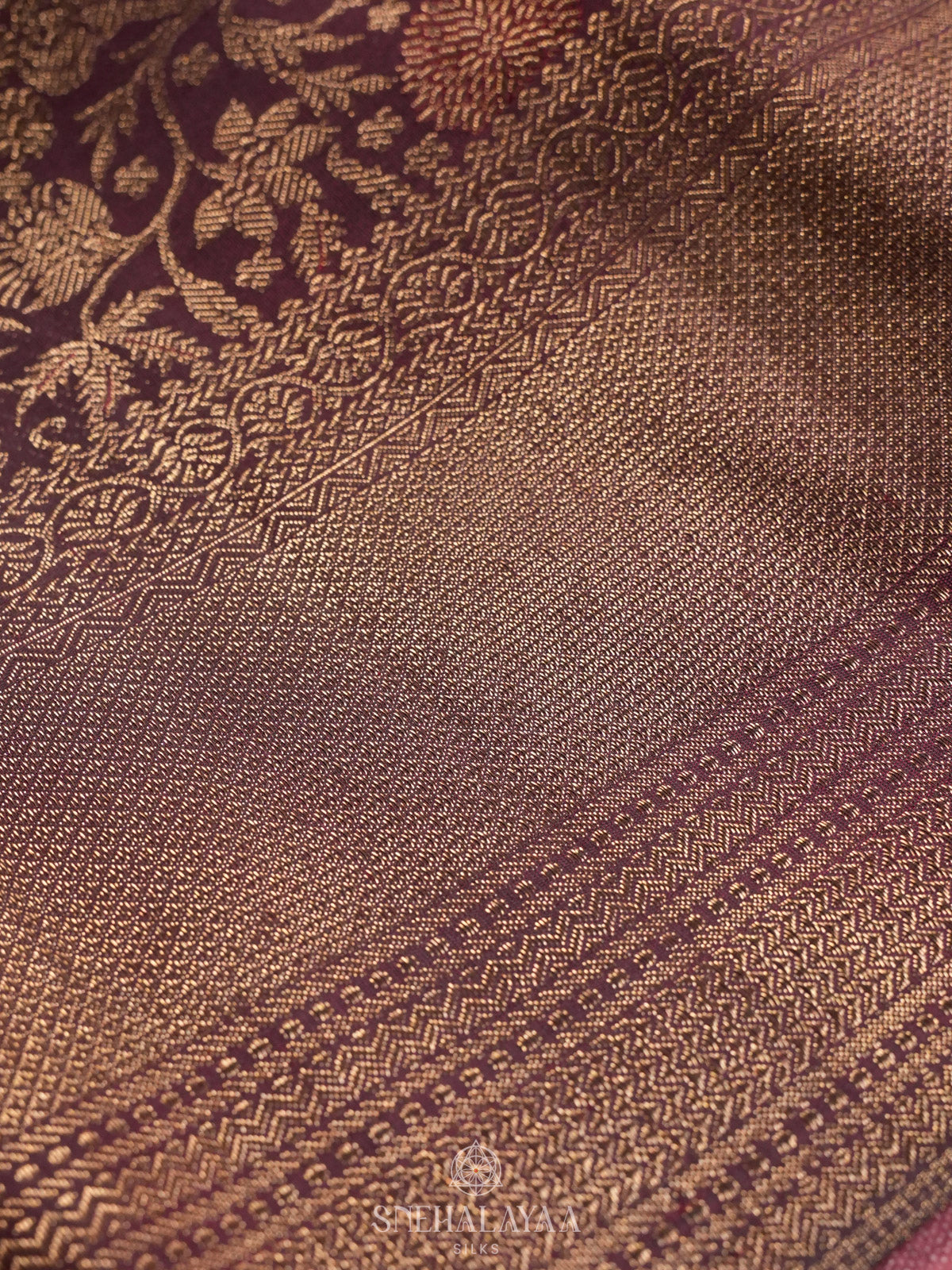 Brown Kanjivaram Silk Saree
