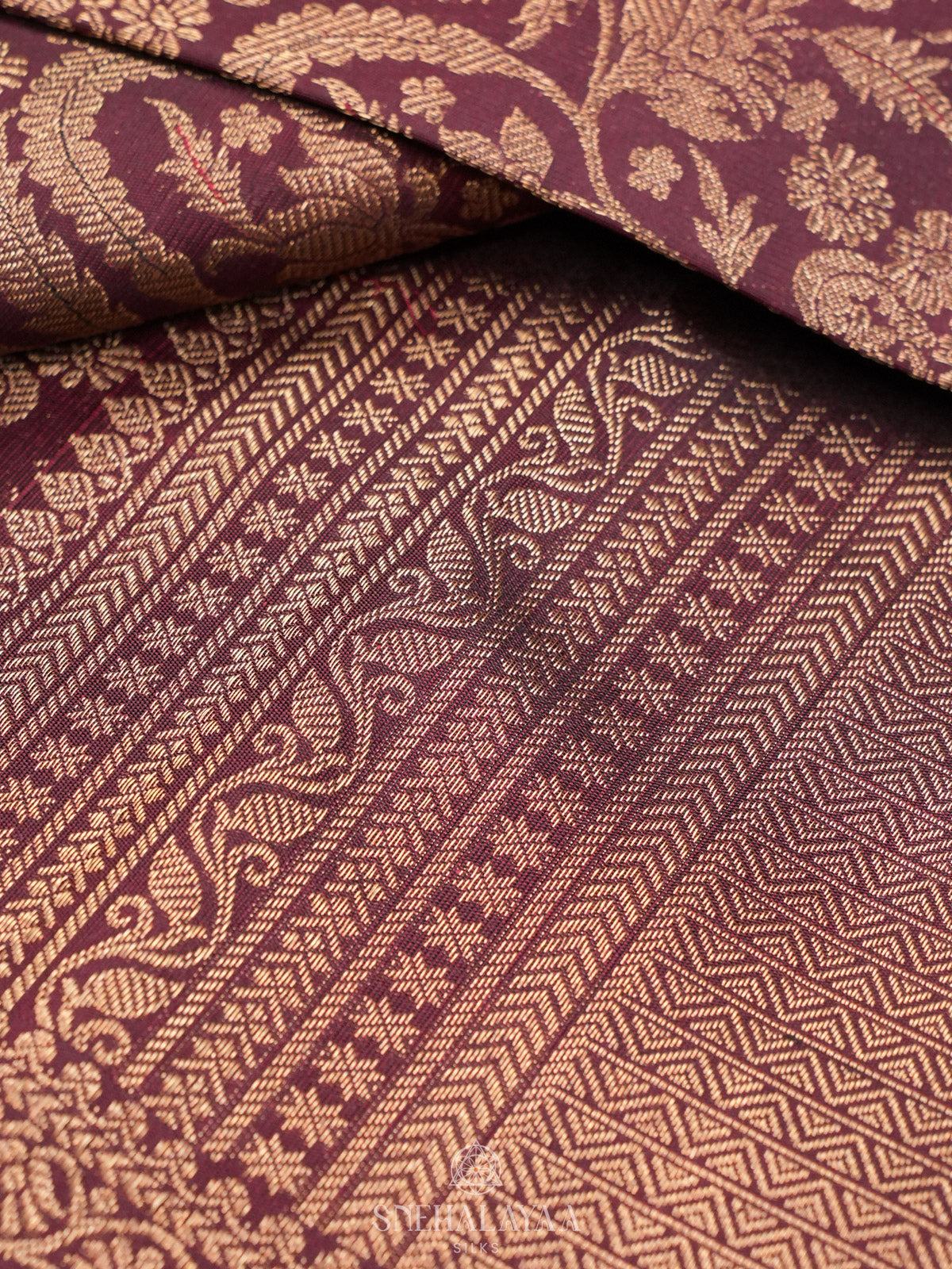 Brown Kanjivaram Silk Saree