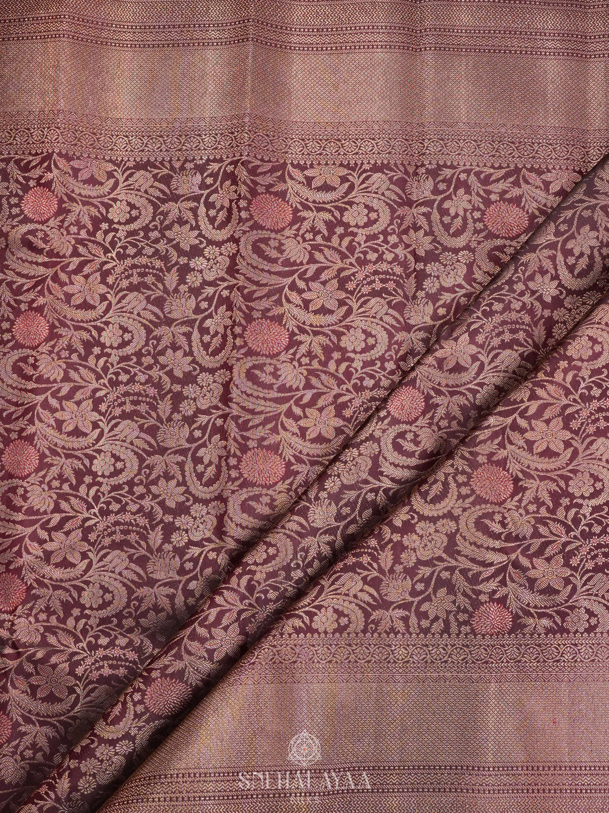 Brown Kanjivaram Silk Saree