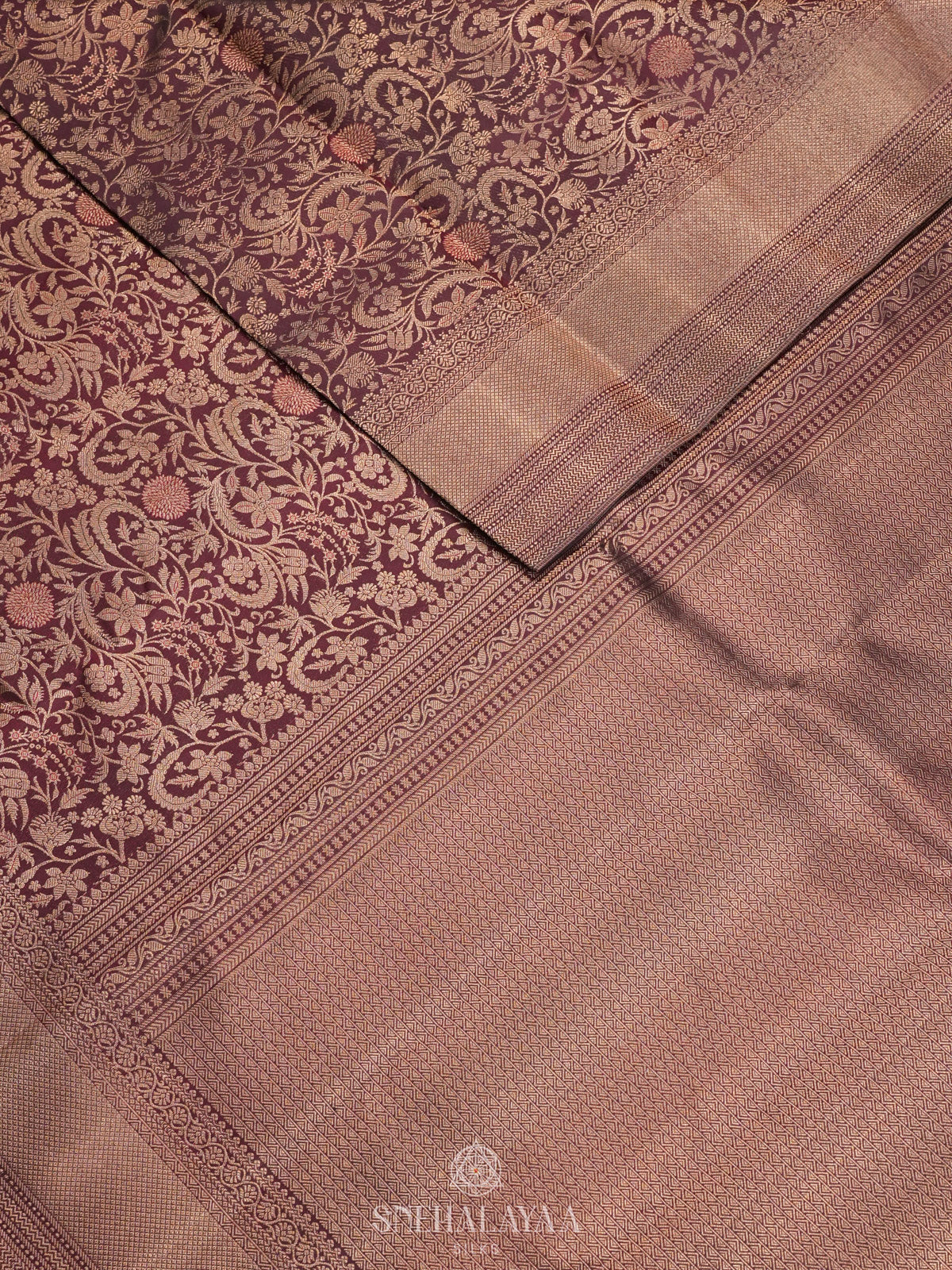 Brown Kanjivaram Silk Saree