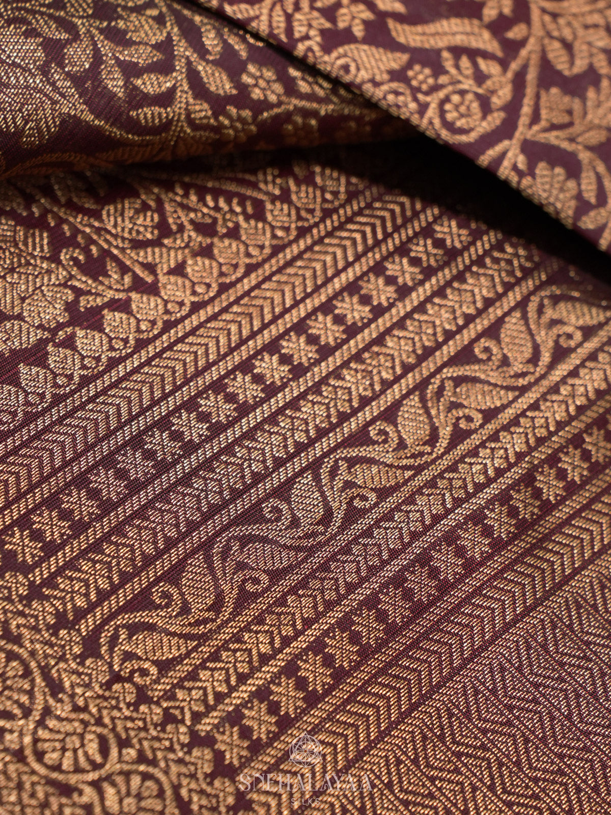Brown Kanjivaram Silk Saree