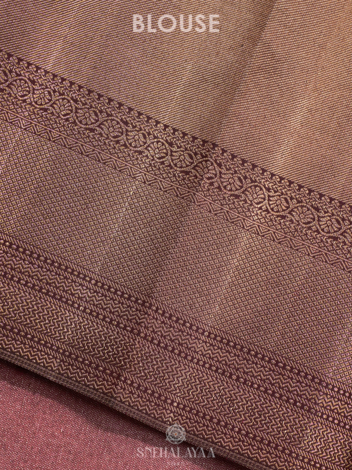 Brown Kanjivaram Silk Saree