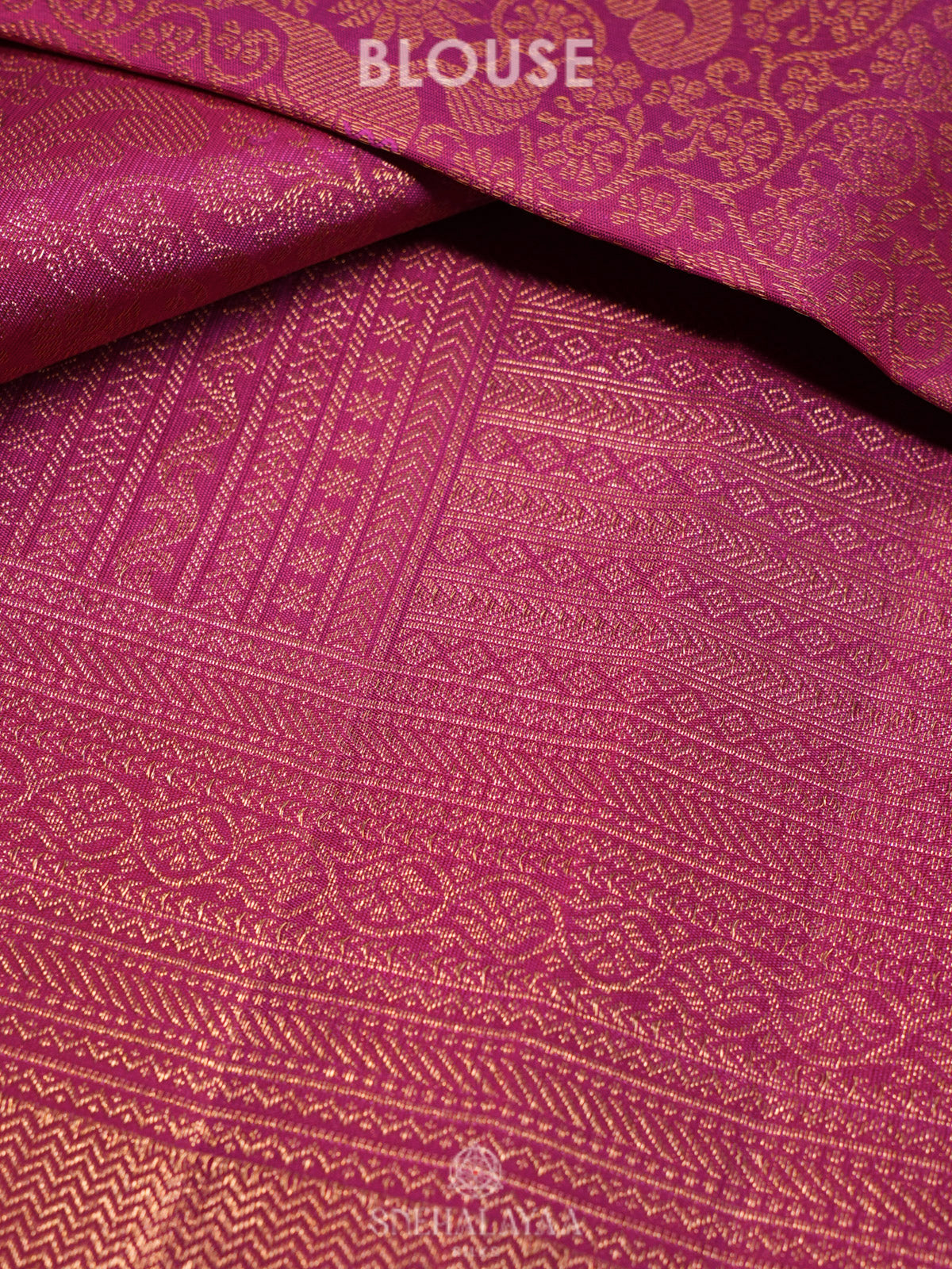 Wine Red Kanjivaram Silk Saree