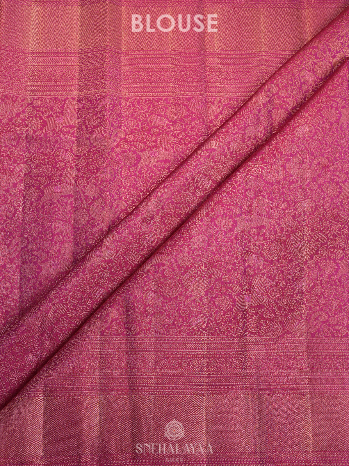 Wine Red Kanjivaram Silk Saree