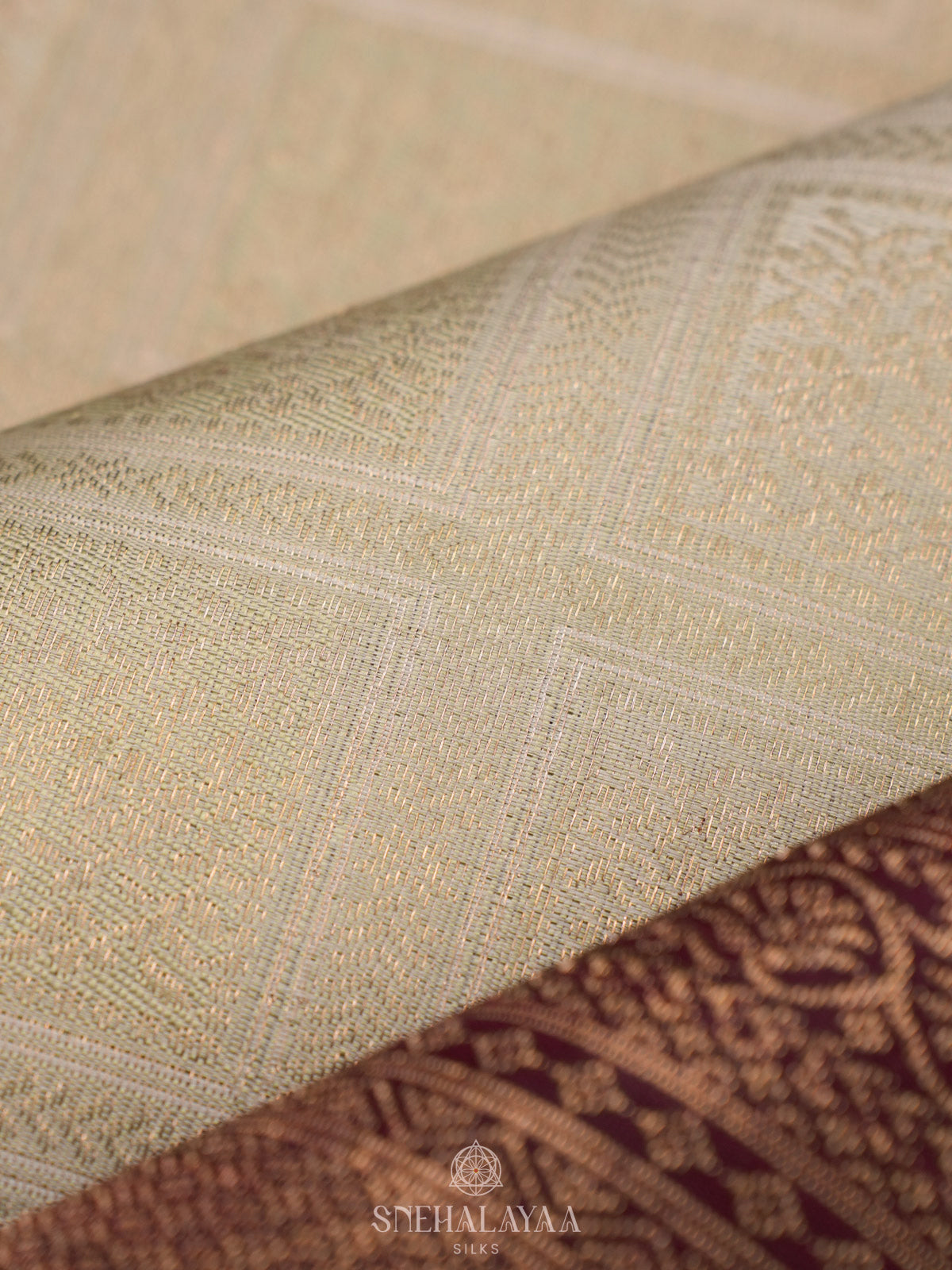 White Kanjivaram Silk Saree