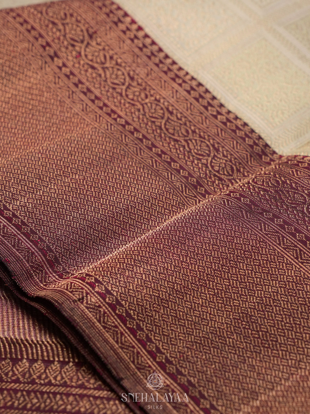 White Kanjivaram Silk Saree