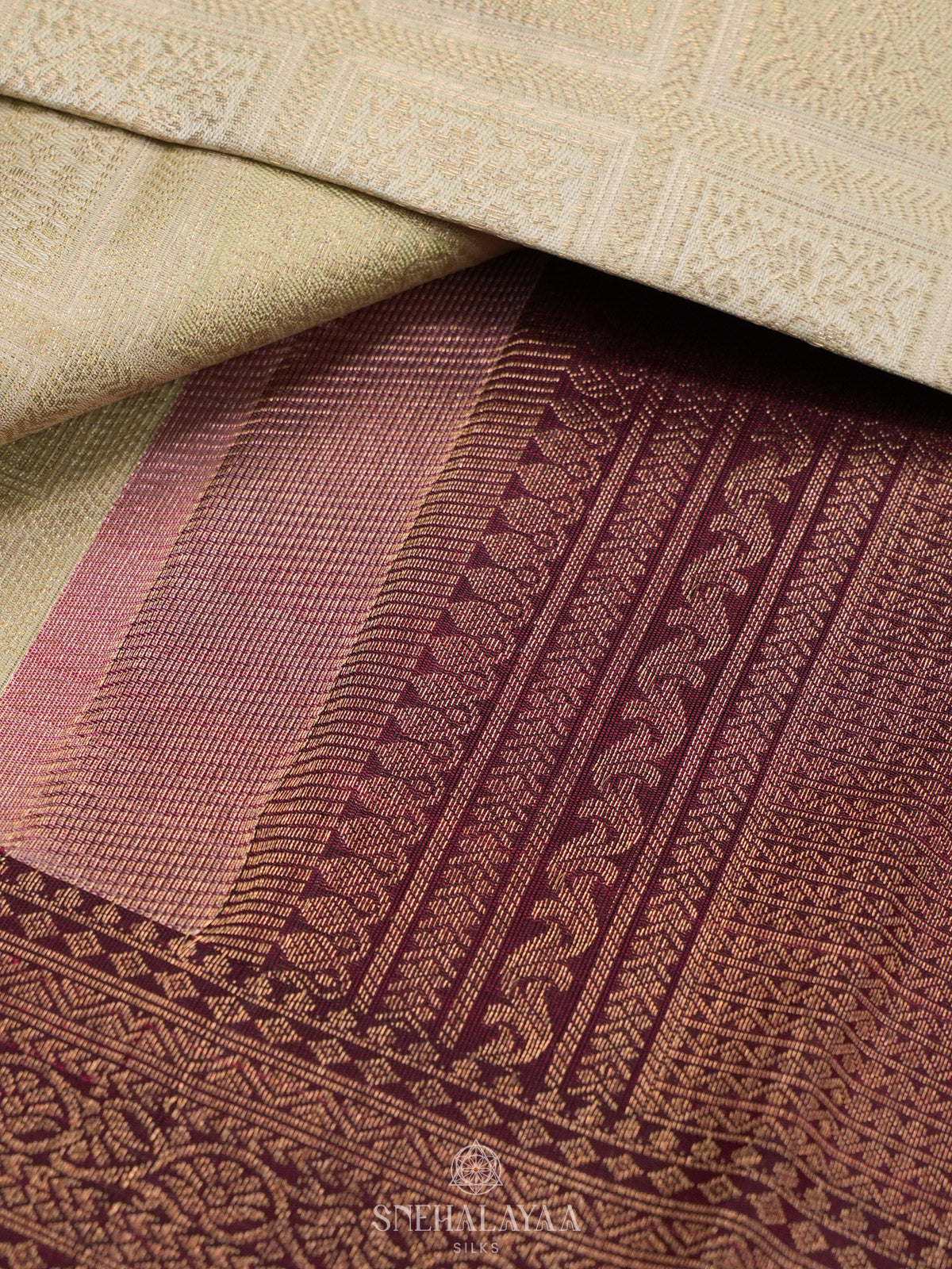 White Kanjivaram Silk Saree