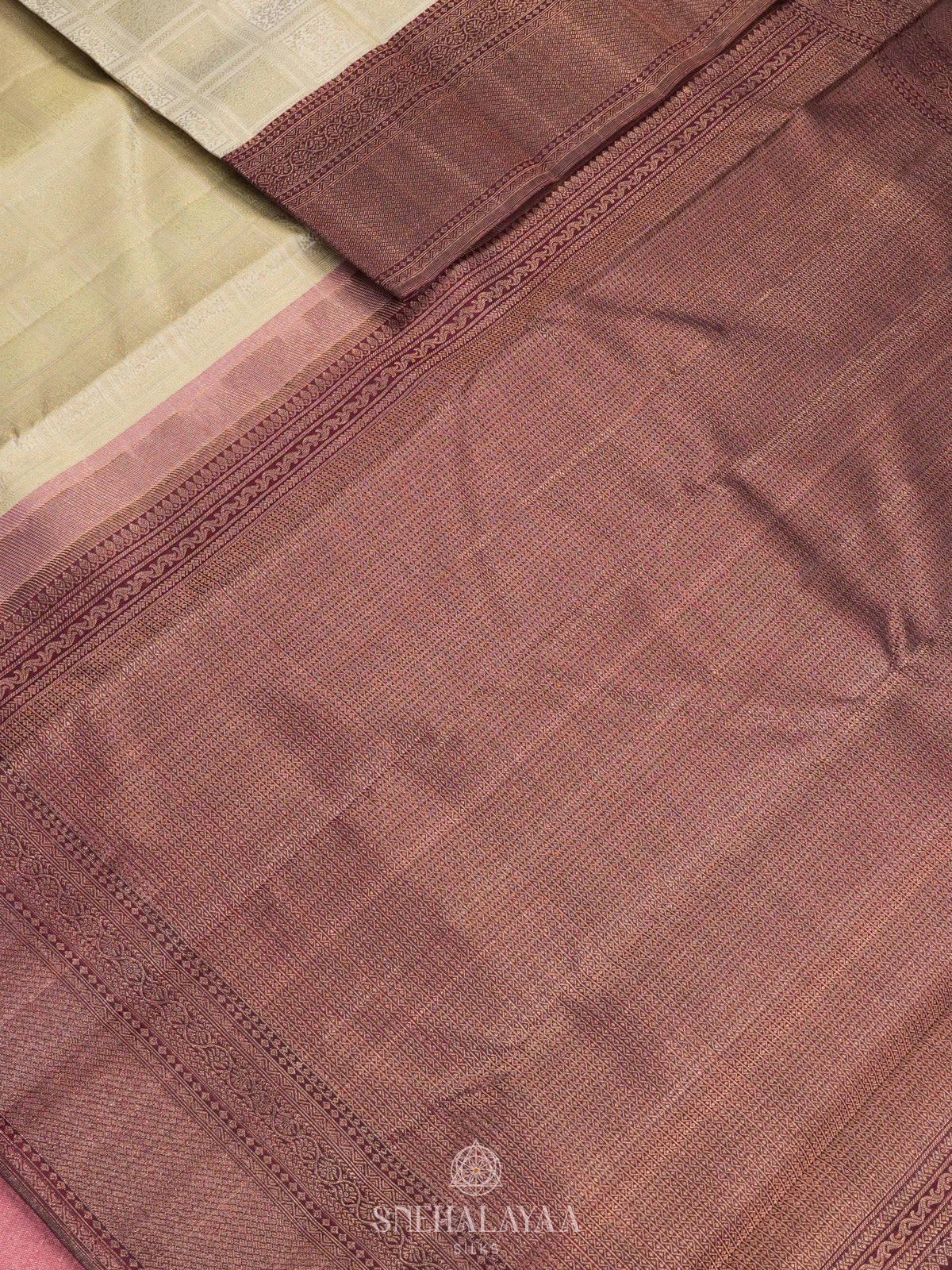 White Kanjivaram Silk Saree