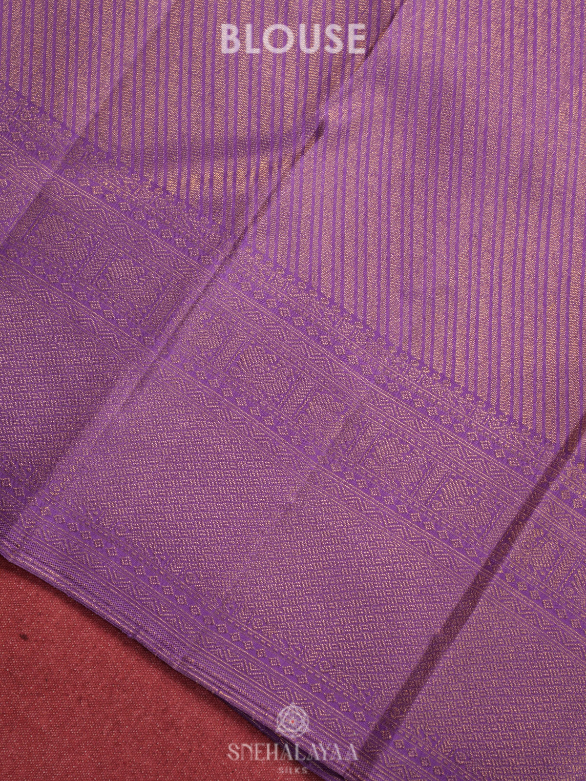 Orange Tissue Kanjivaram Silk Saree