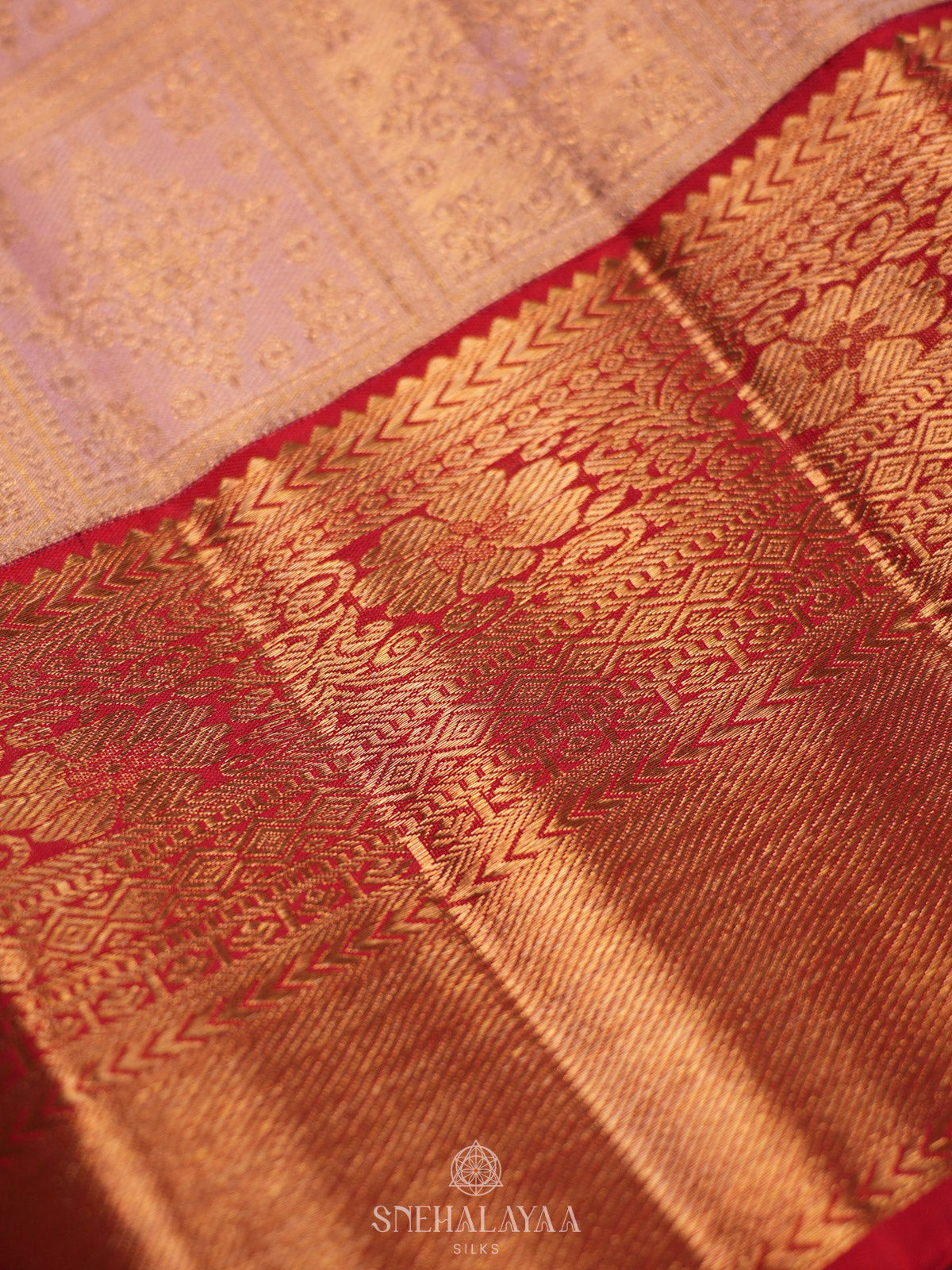 Baby Pink Kanjivaram Silk Saree