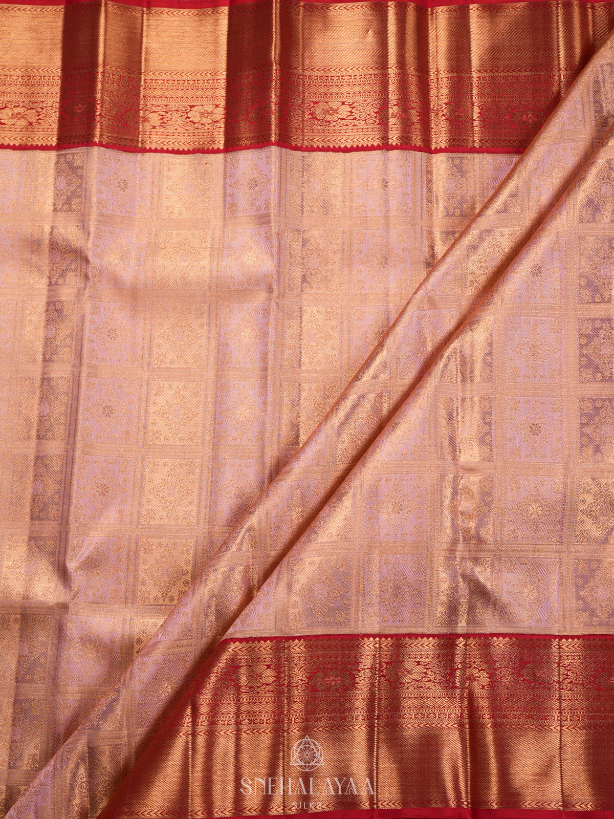 Baby Pink Kanjivaram Silk Saree