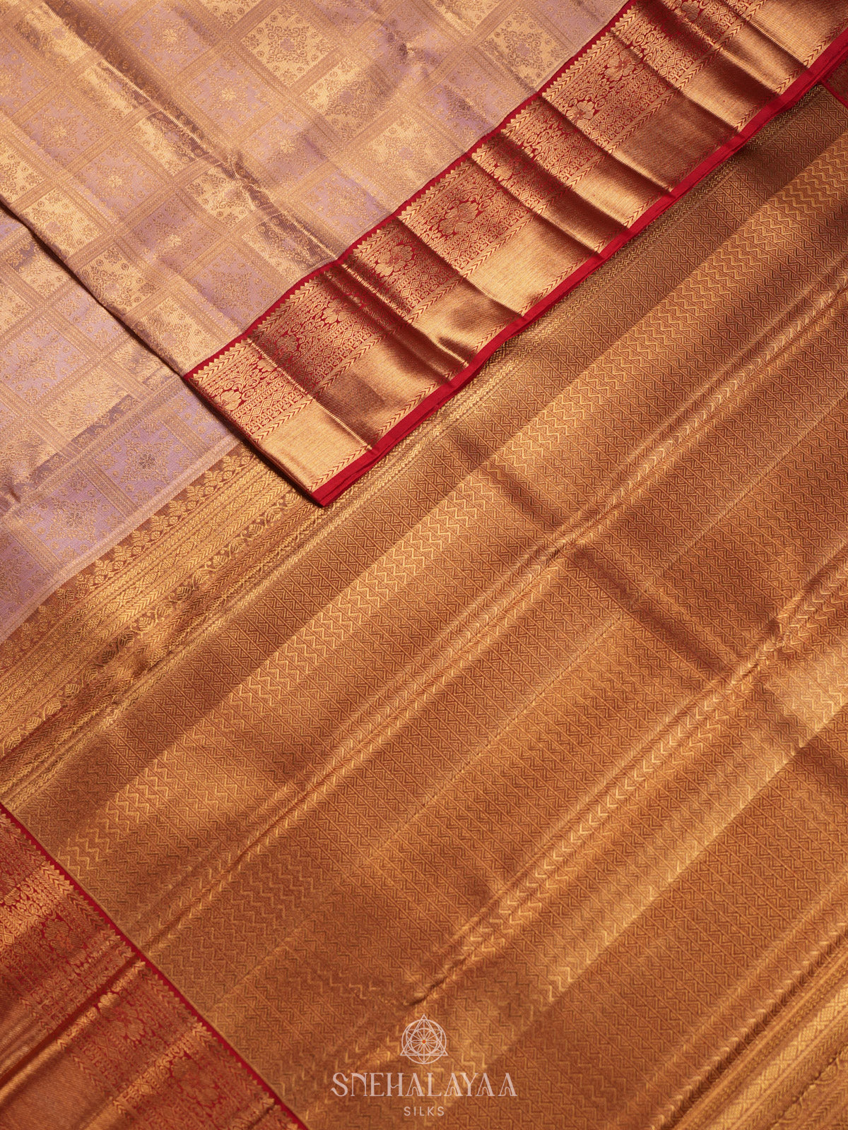 Baby Pink Kanjivaram Silk Saree