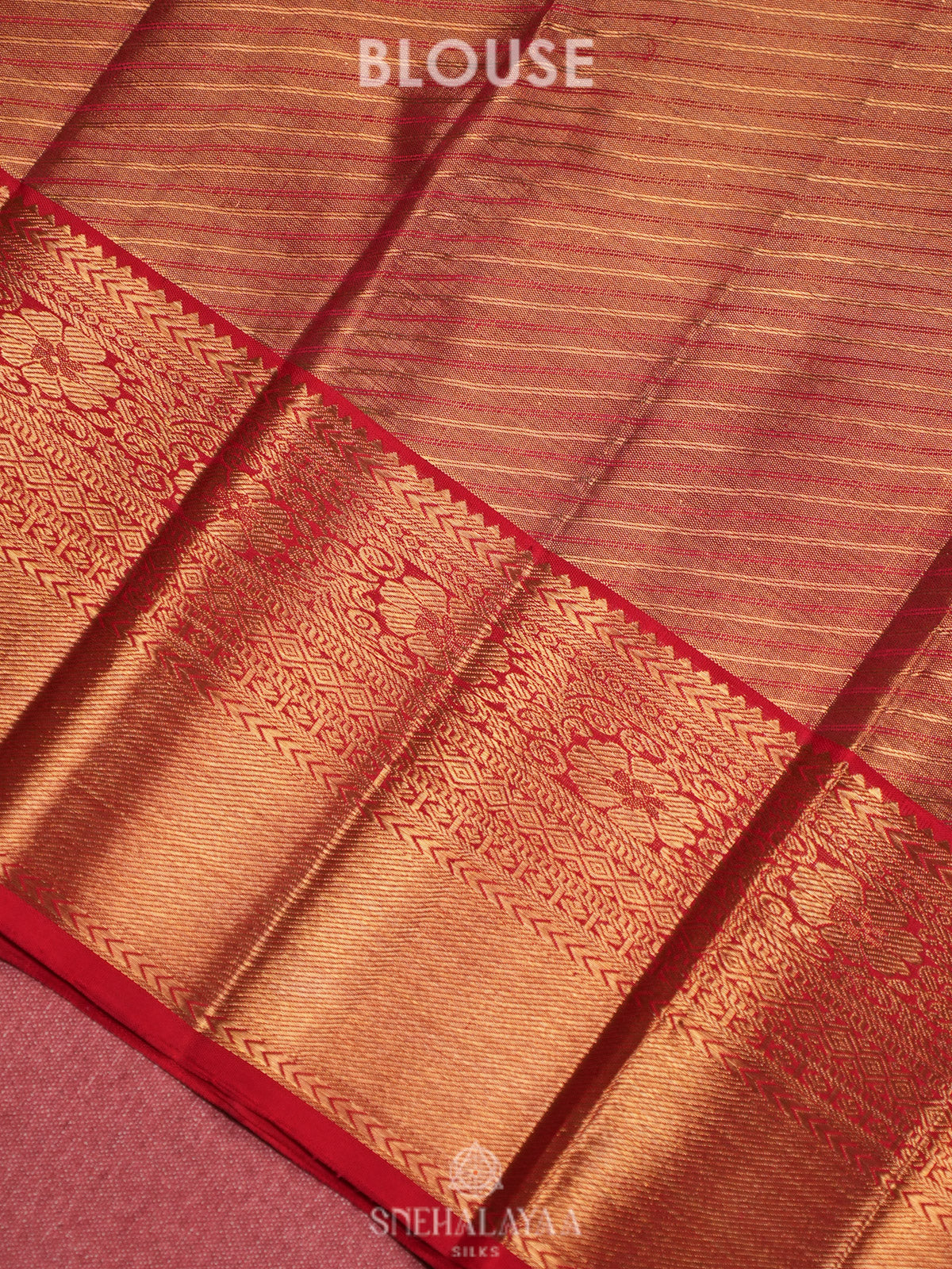 Baby Pink Kanjivaram Silk Saree