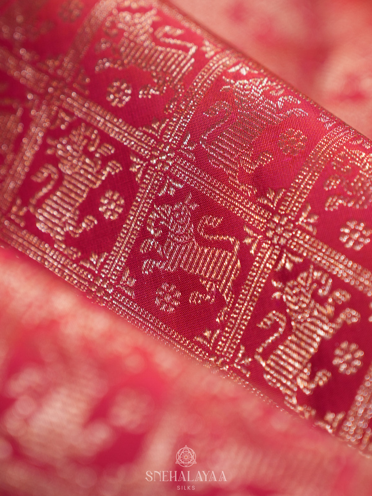 Pink Kanjivaram Silk Saree