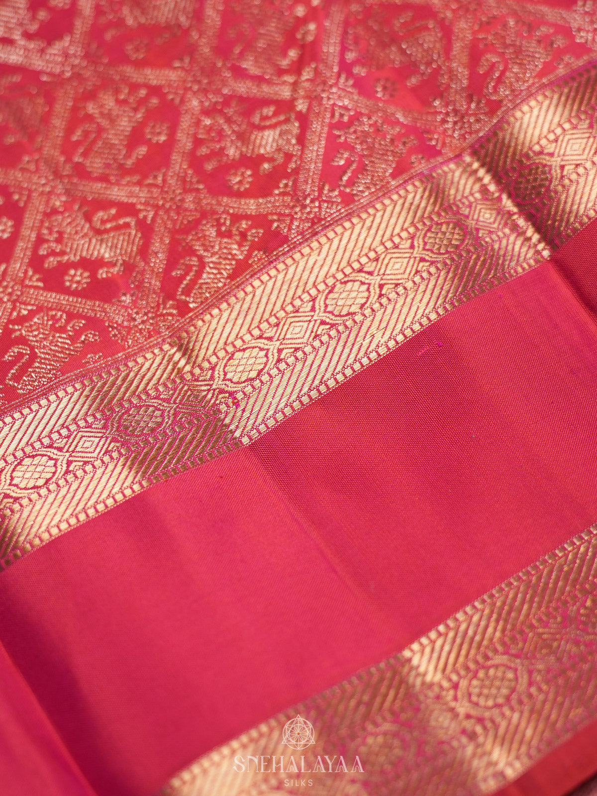 Pink Kanjivaram Silk Saree