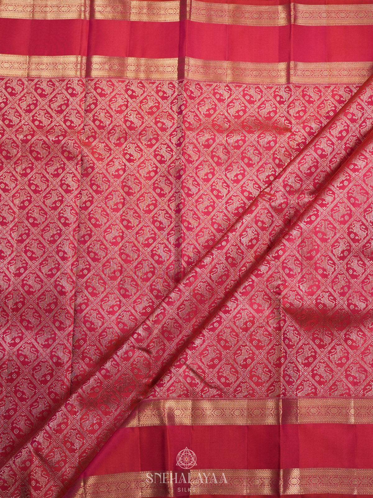 Pink Kanjivaram Silk Saree