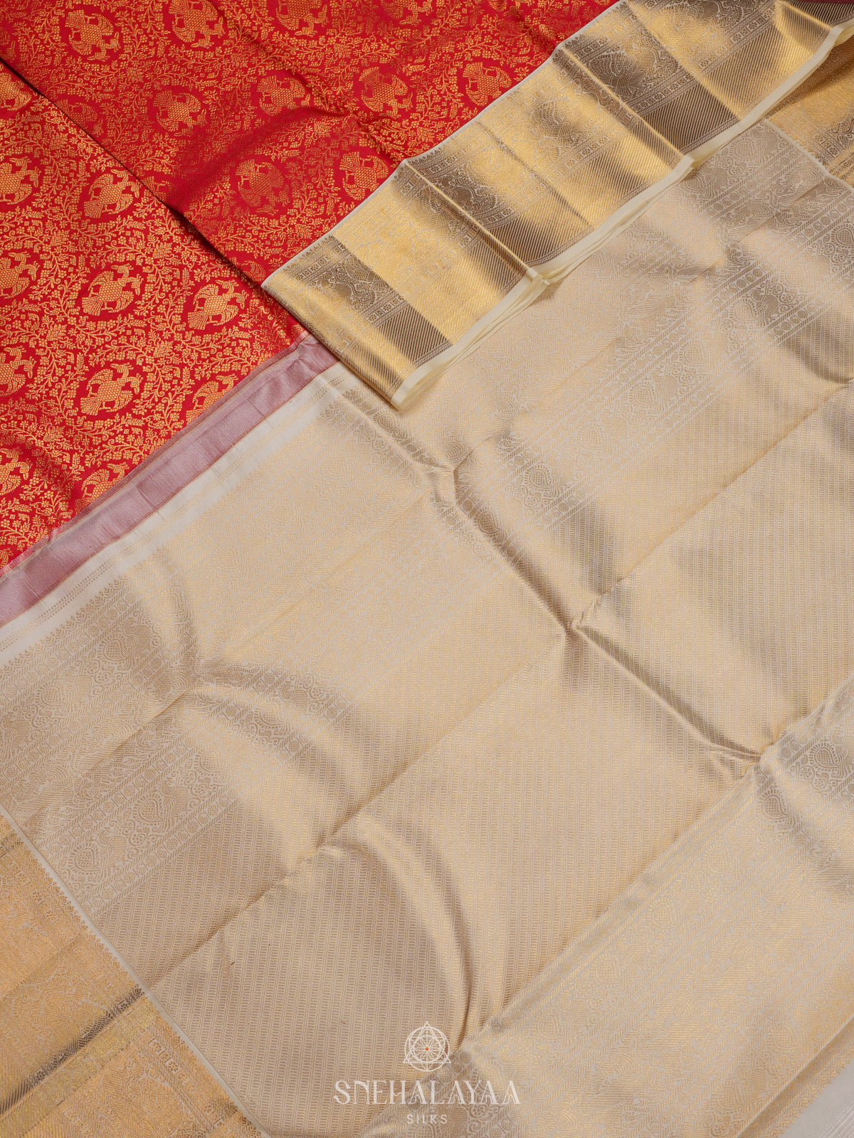 Red Kanjivaram Silk Saree