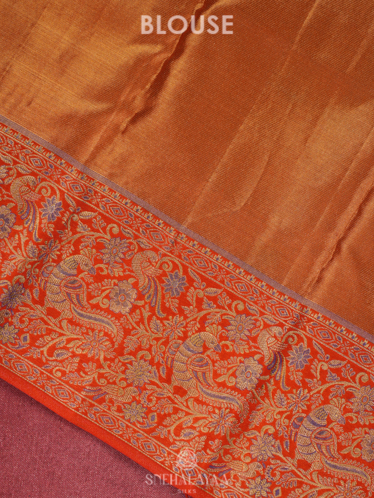 Lavender Tissue Kanjivaram Silk Saree