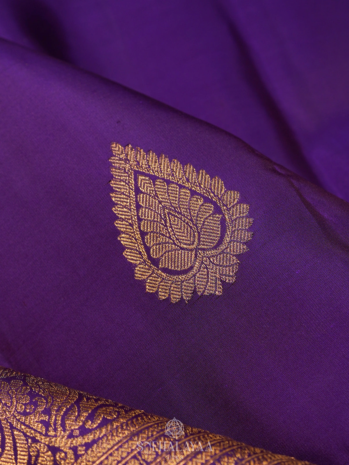 Purple Kanjivaram Silk Saree