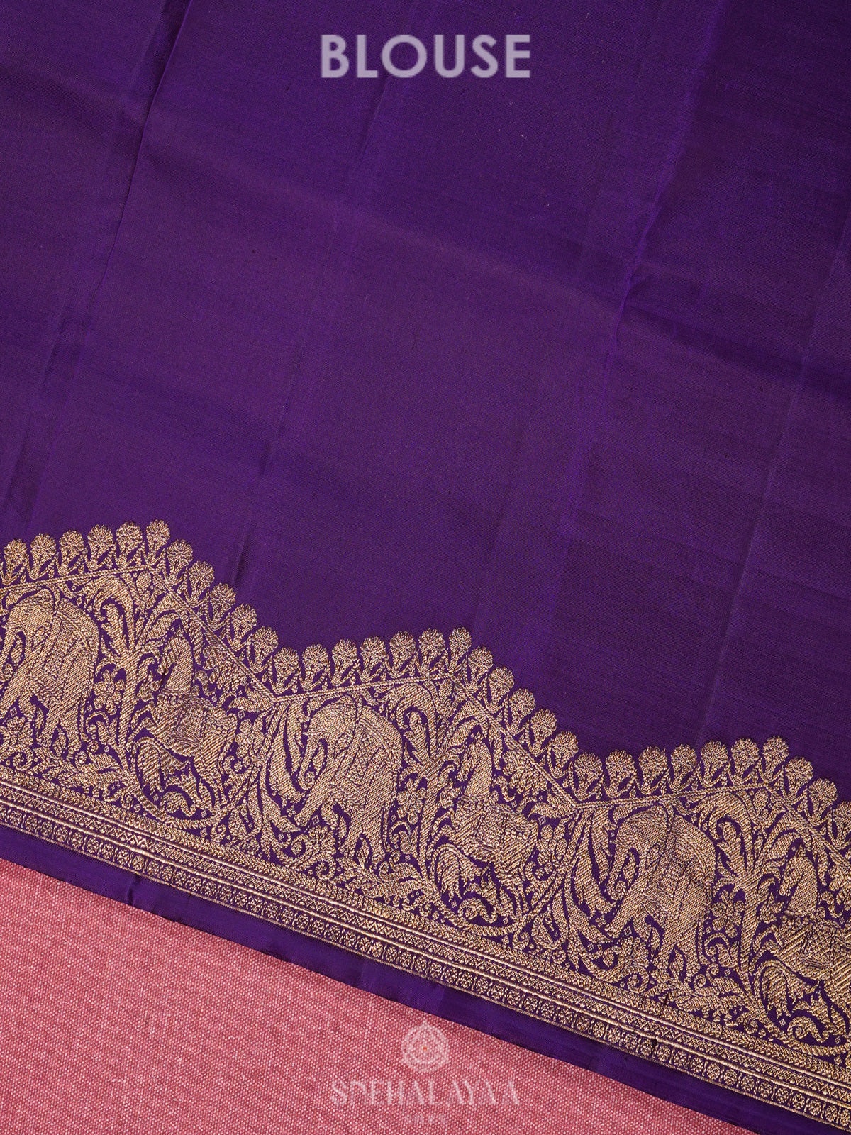 Purple Kanjivaram Silk Saree