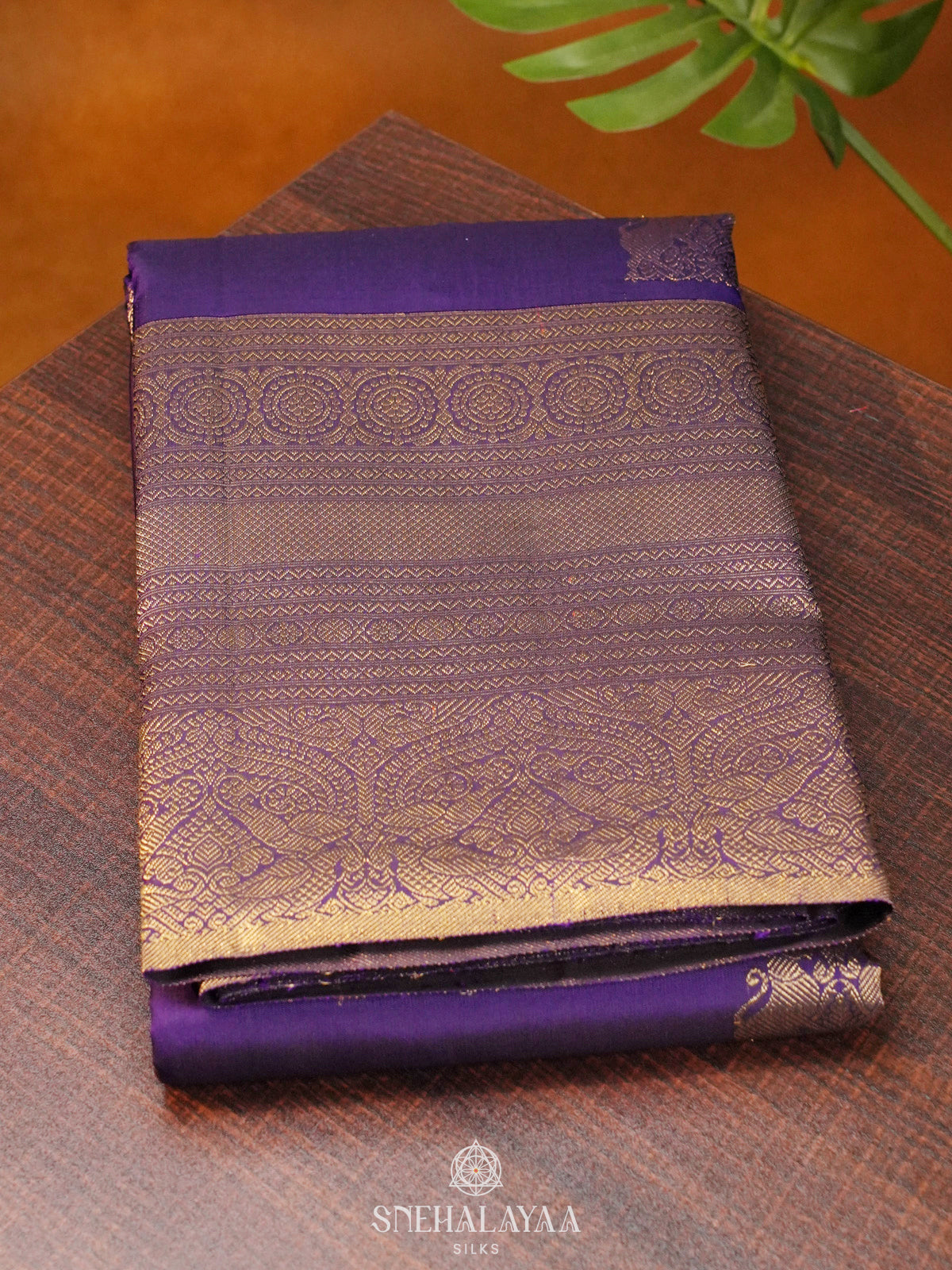Purple Kanjivaram Silk Saree