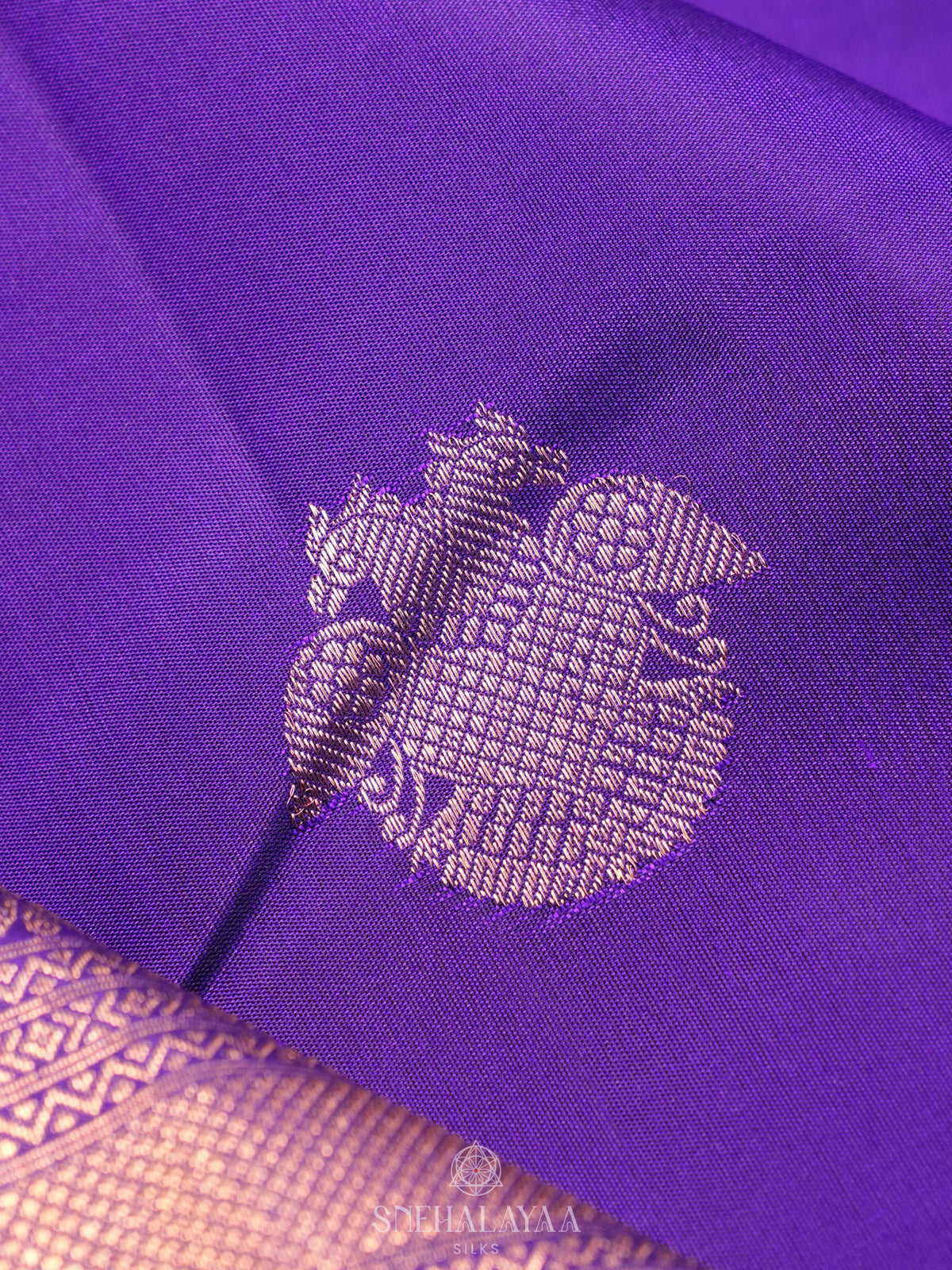 Purple Kanjivaram Silk Saree