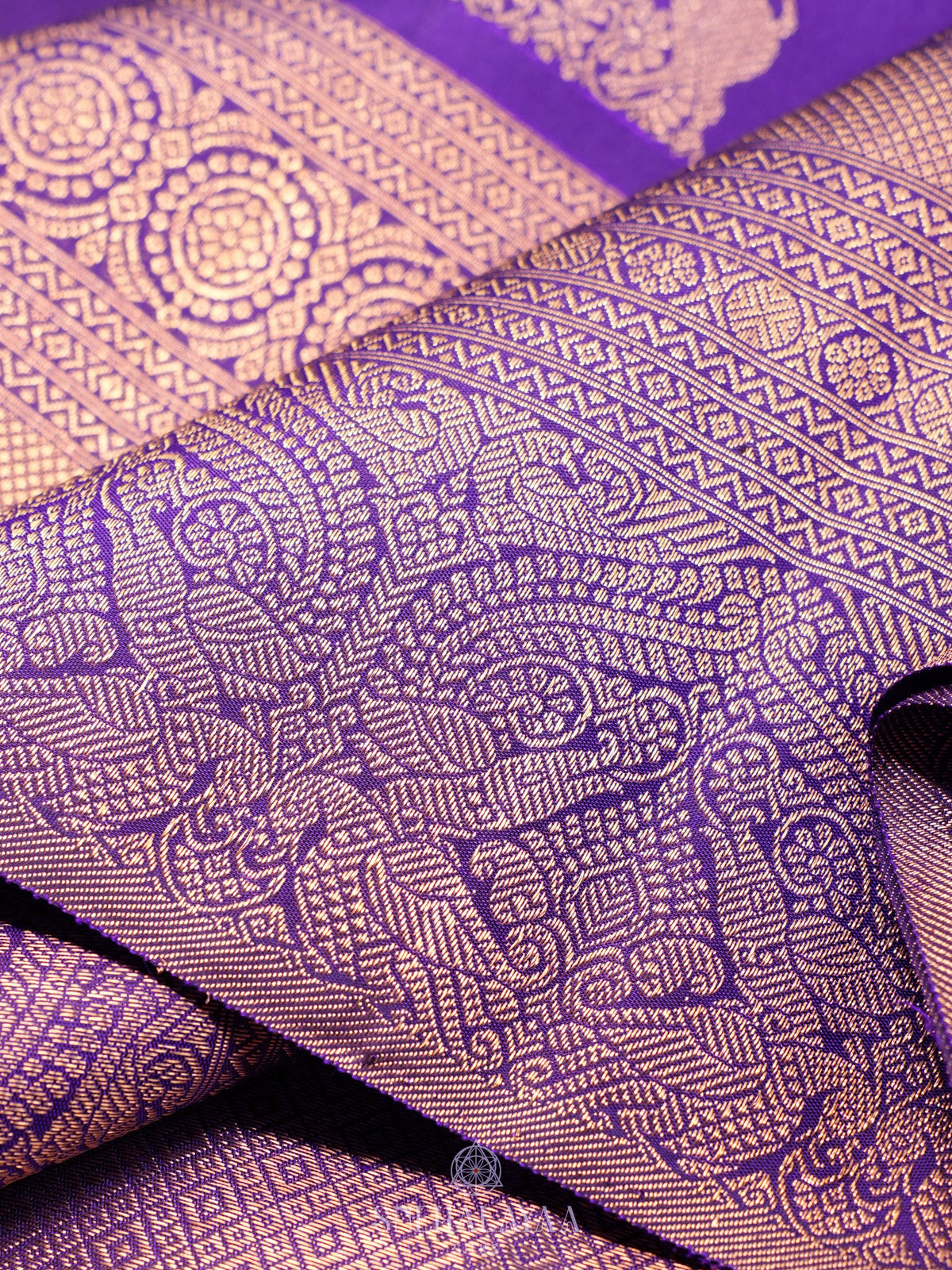 Purple Kanjivaram Silk Saree