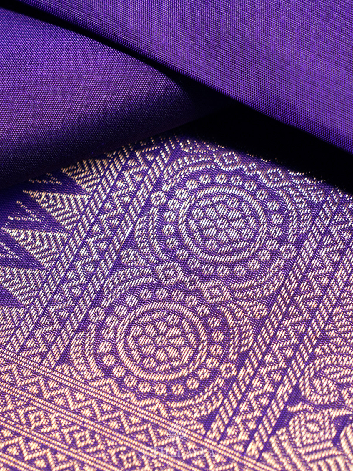 Purple Kanjivaram Silk Saree