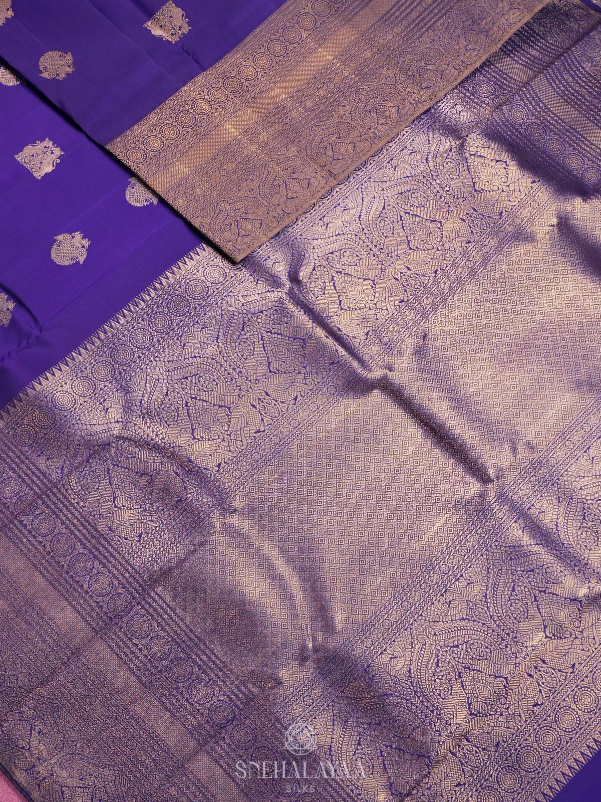 Purple Kanjivaram Silk Saree