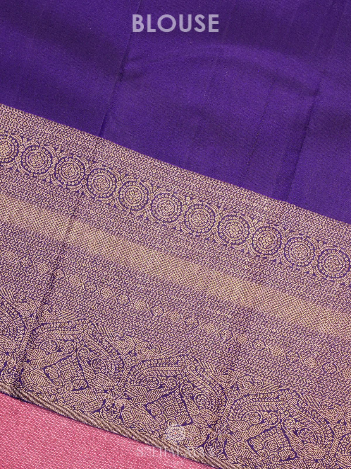 Purple Kanjivaram Silk Saree