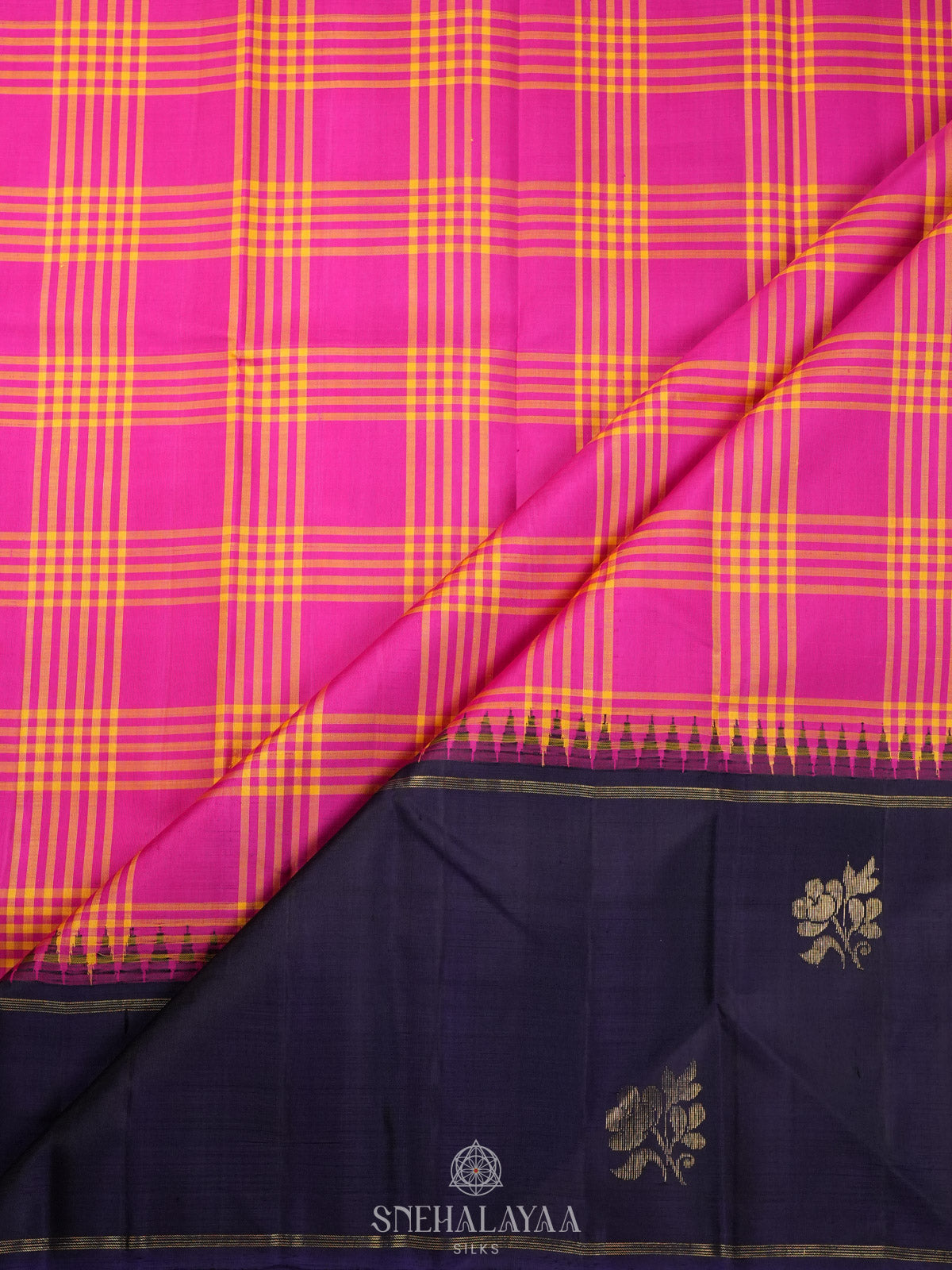 Pink Kanjivaram Silk Saree