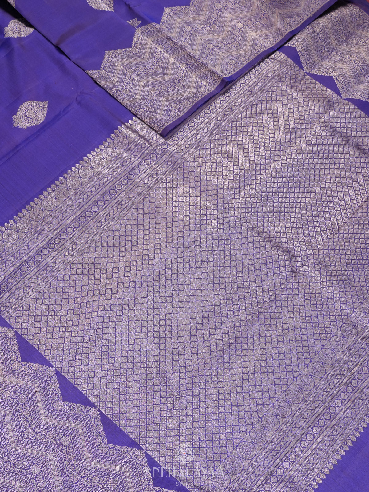 Purple Kanjivaram Silk Saree