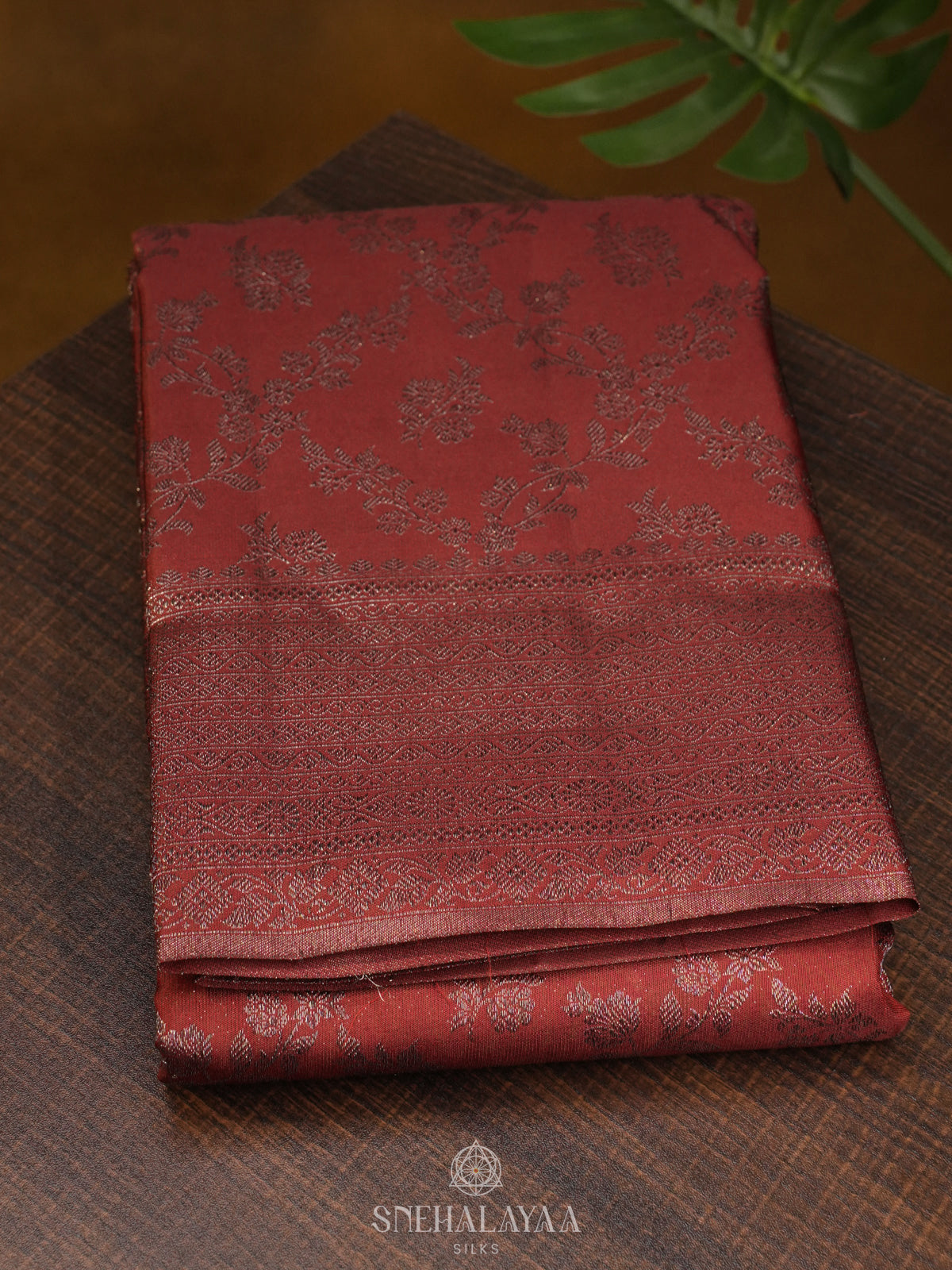 Brown Kanjivaram Silk Saree