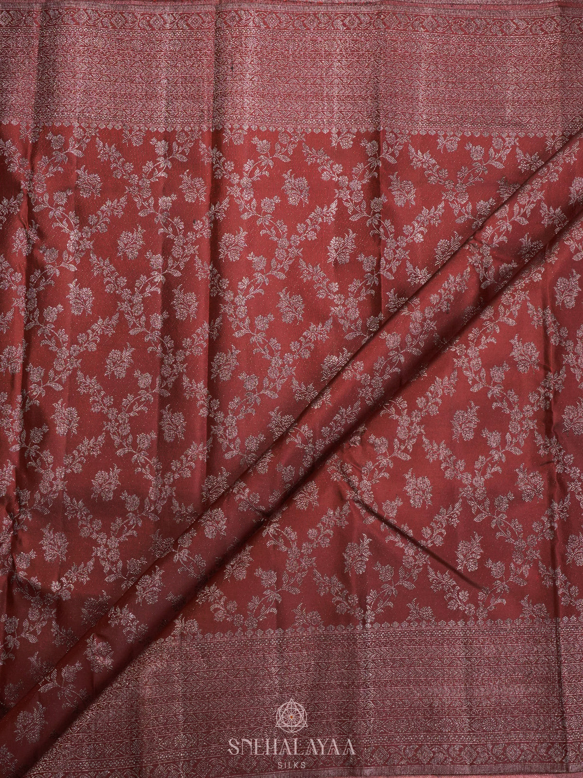 Brown Kanjivaram Silk Saree