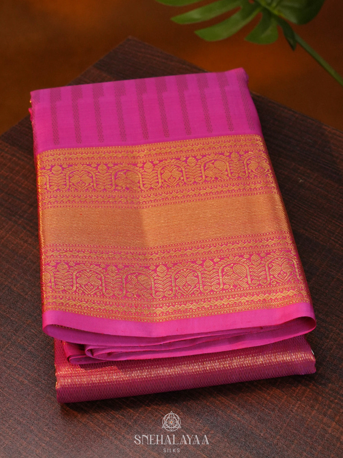 Pink Kanjivaram Silk Saree