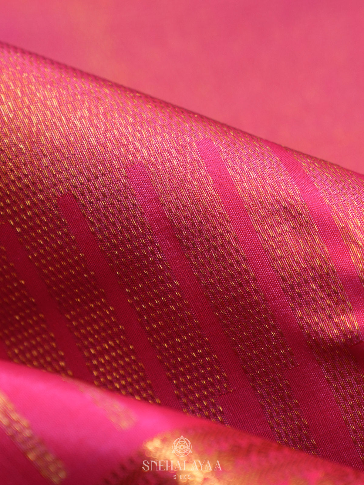 Pink Kanjivaram Silk Saree