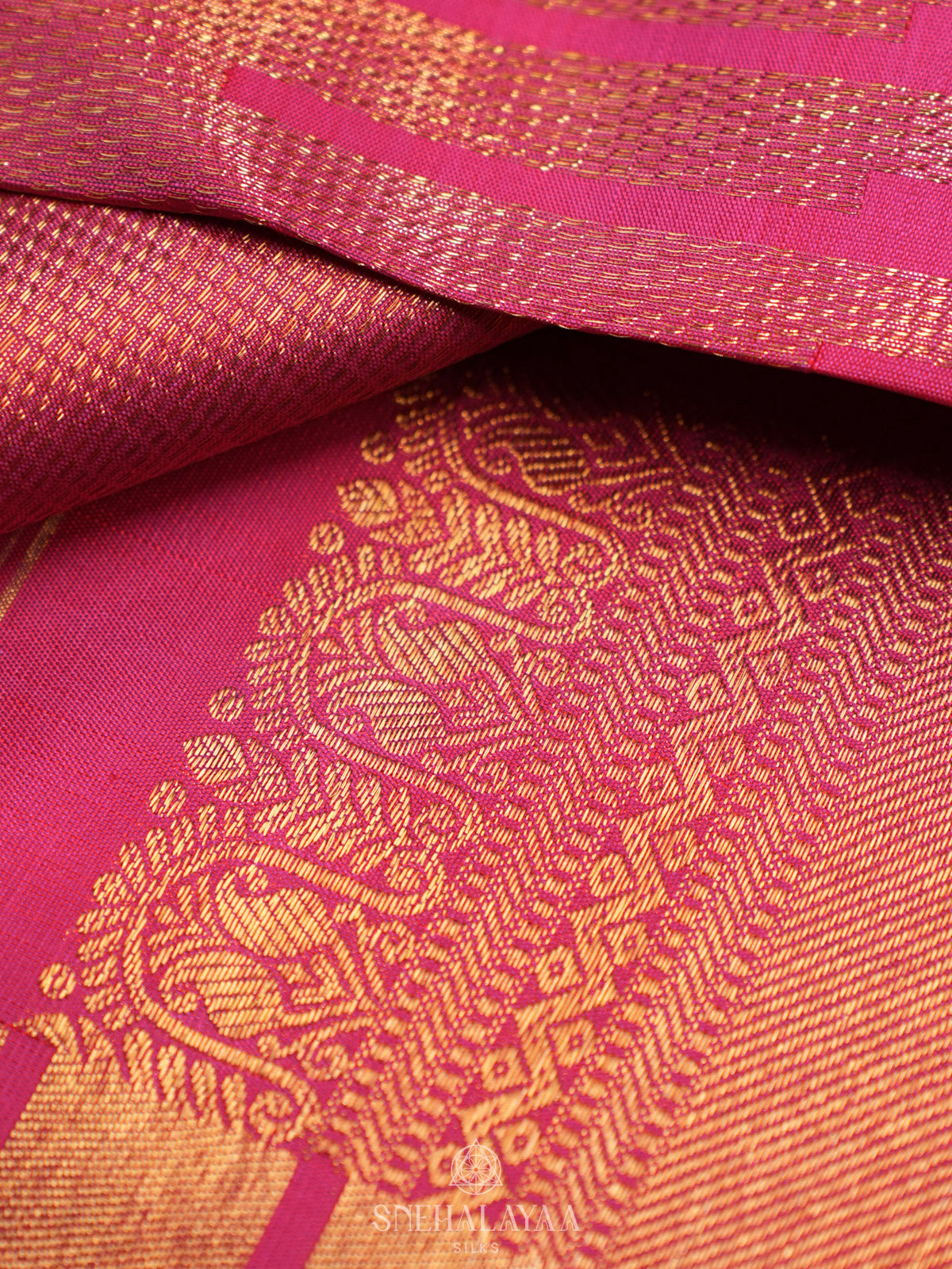 Pink Kanjivaram Silk Saree