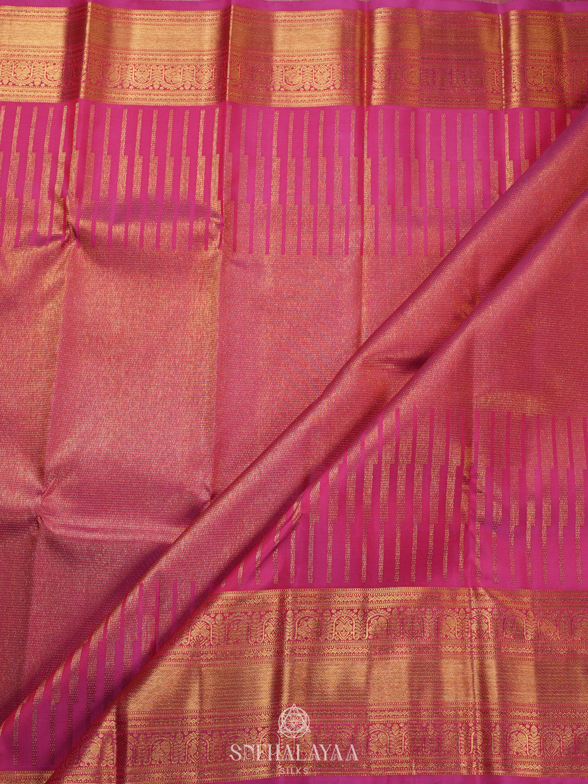 Pink Kanjivaram Silk Saree