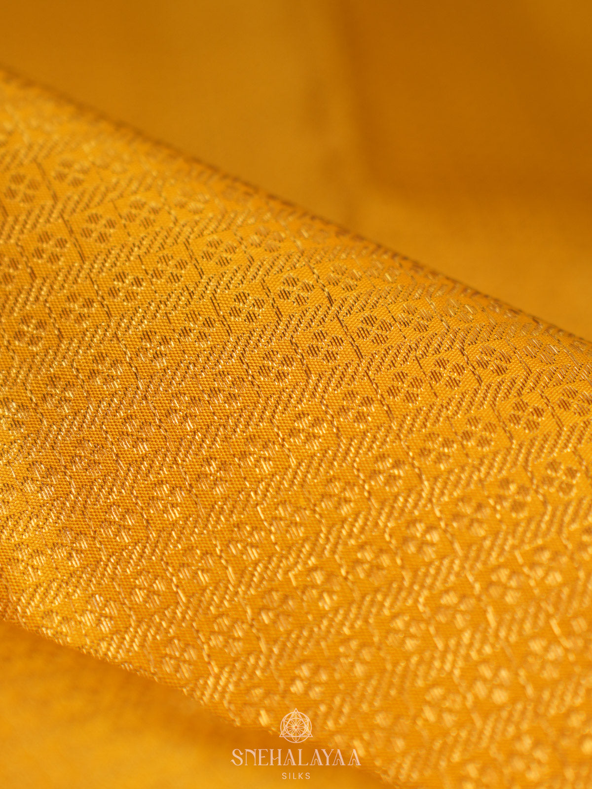 Mango Yellow Kanjivaram Silk Saree