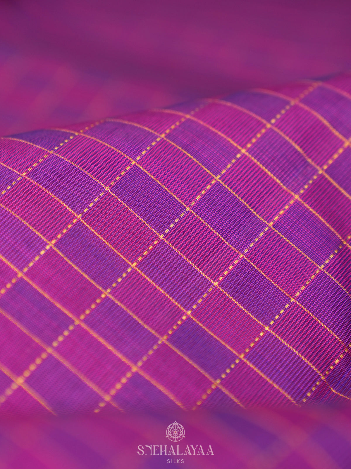 Violet Kanjivaram Silk Saree