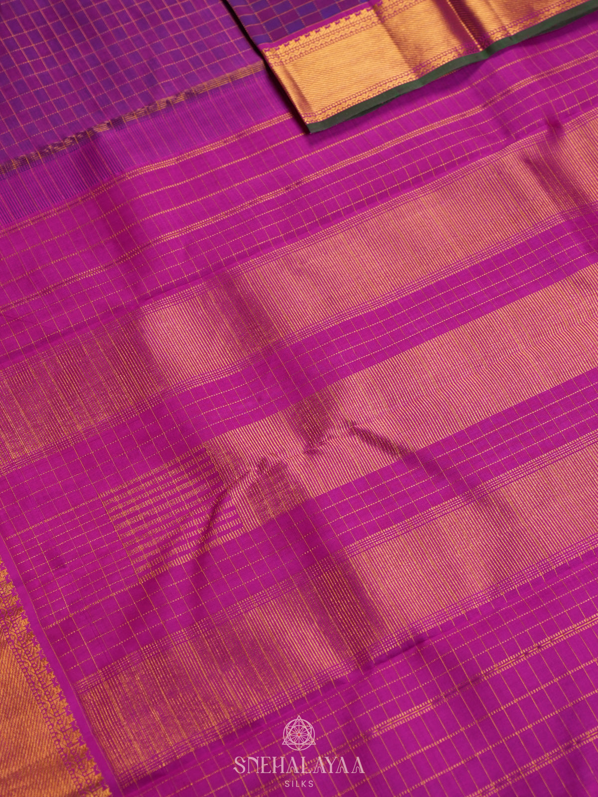 Violet Kanjivaram Silk Saree