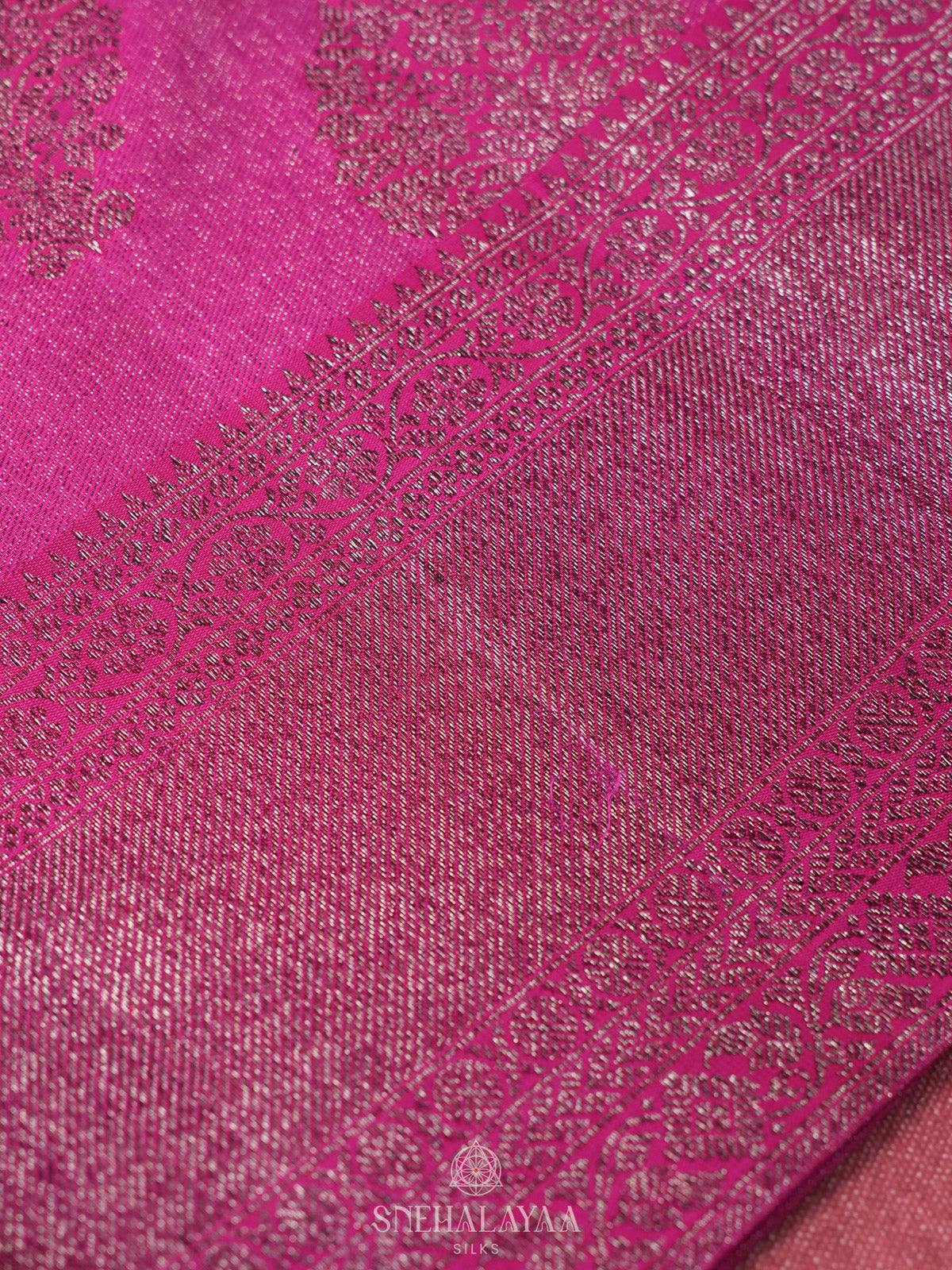 Pink Kanjivaram Silk Saree