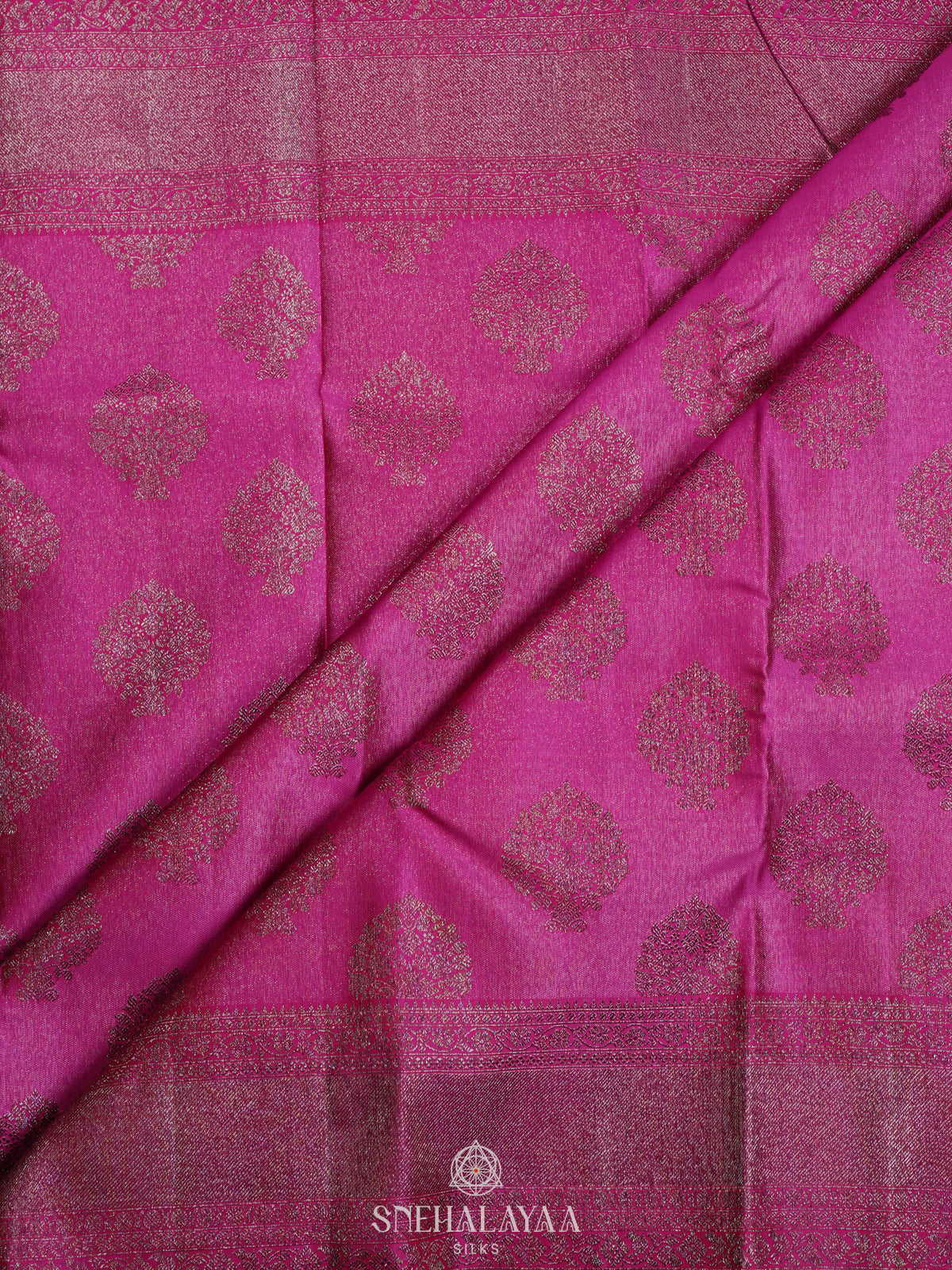 Pink Kanjivaram Silk Saree