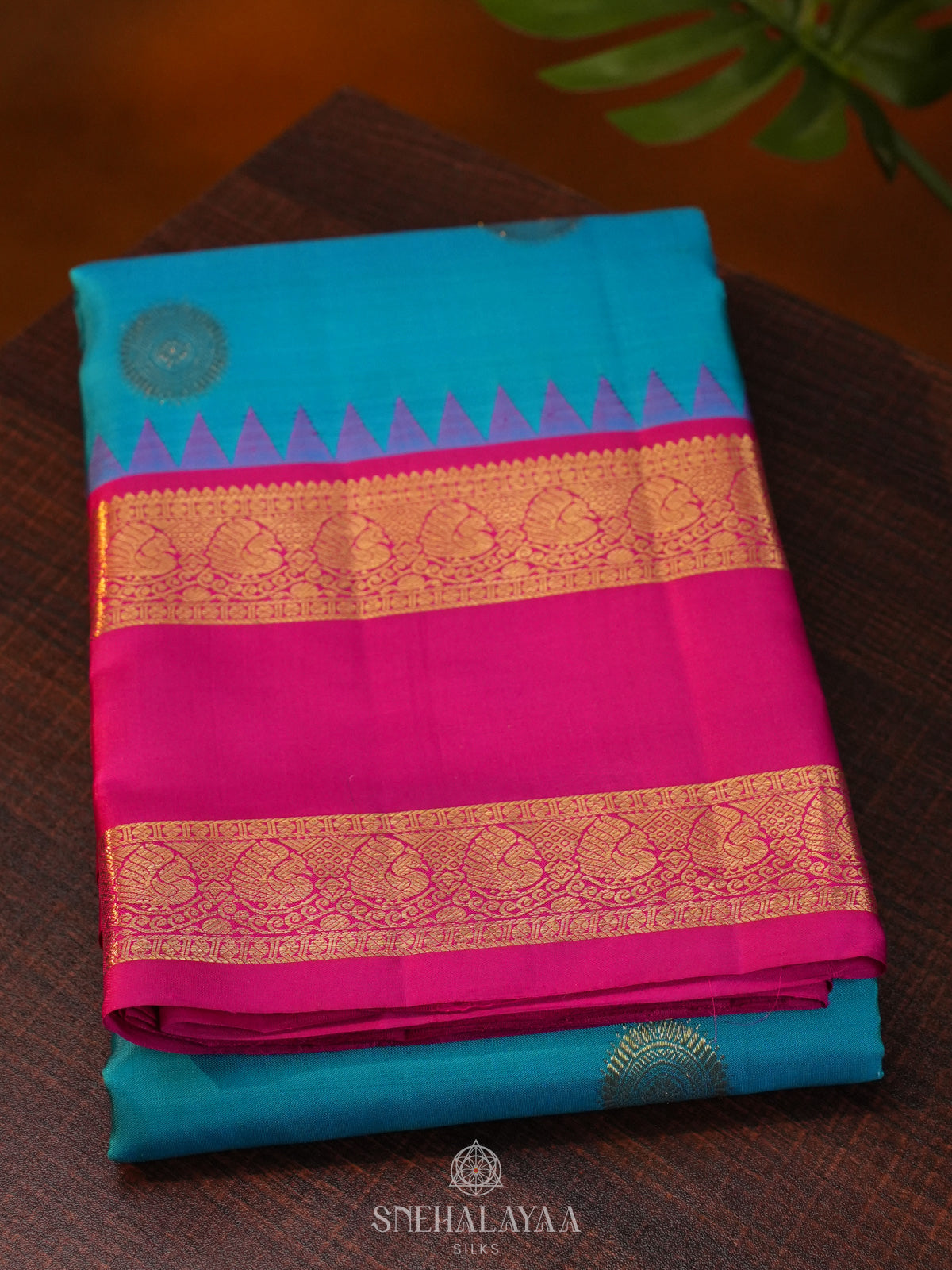 Blue Kanjivaram Silk Saree