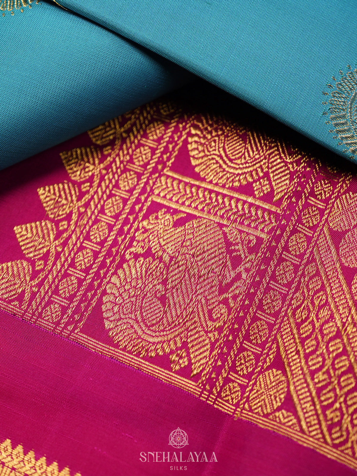 Blue Kanjivaram Silk Saree