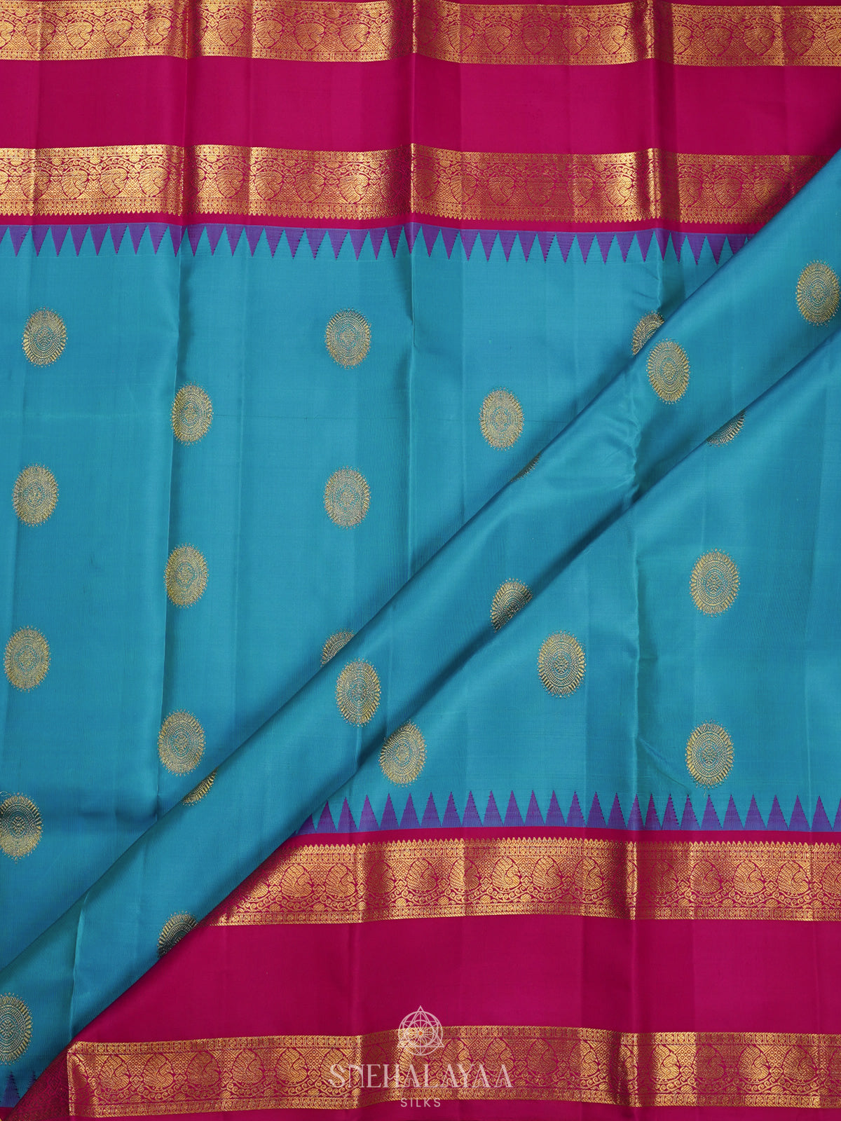 Blue Kanjivaram Silk Saree